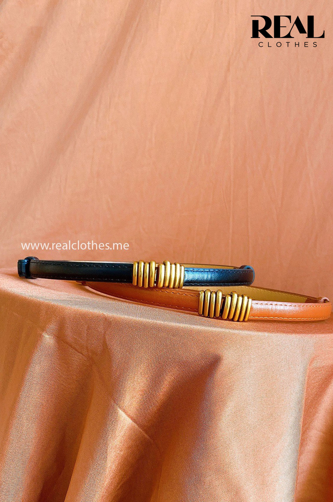 Nịt xoắn đen / nâu đậm / nâu nhạt / trắng