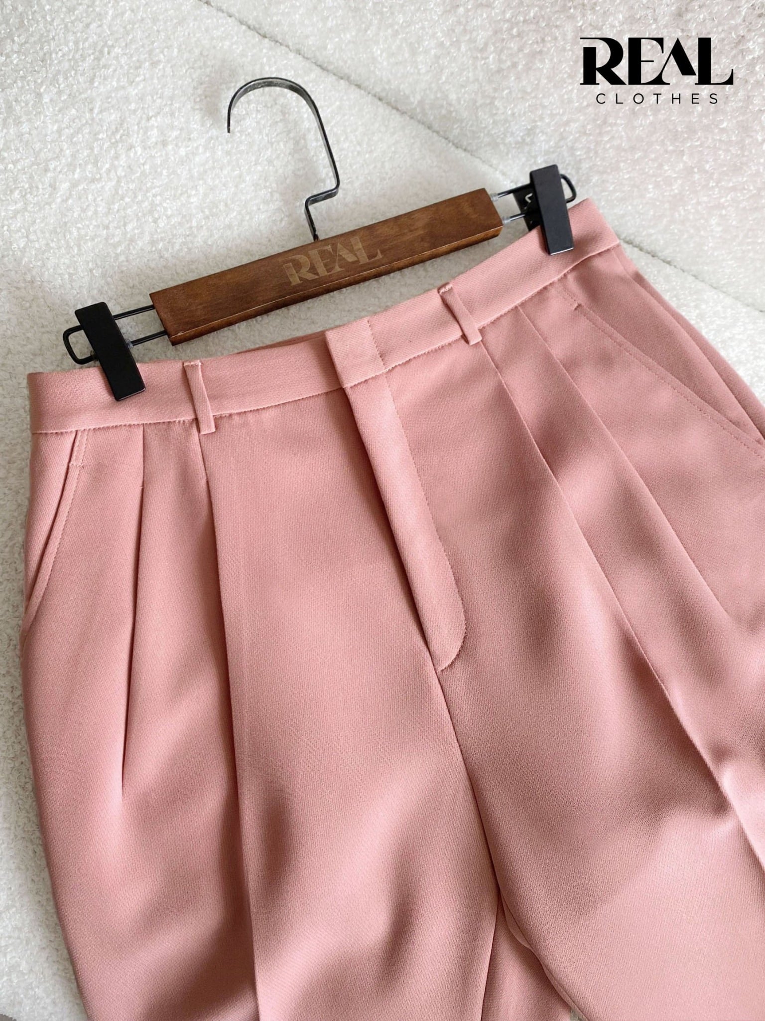 Quần lưng cao cindy hồng đậm SALE