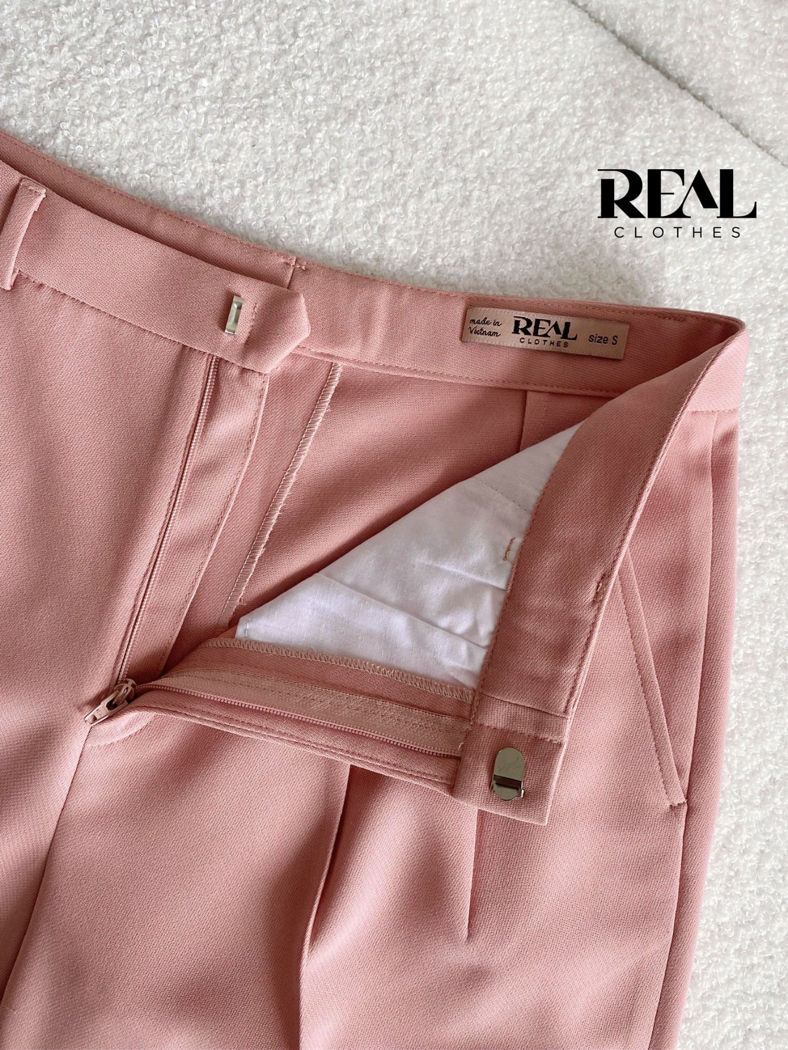 Quần lưng cao cindy hồng đậm SALE