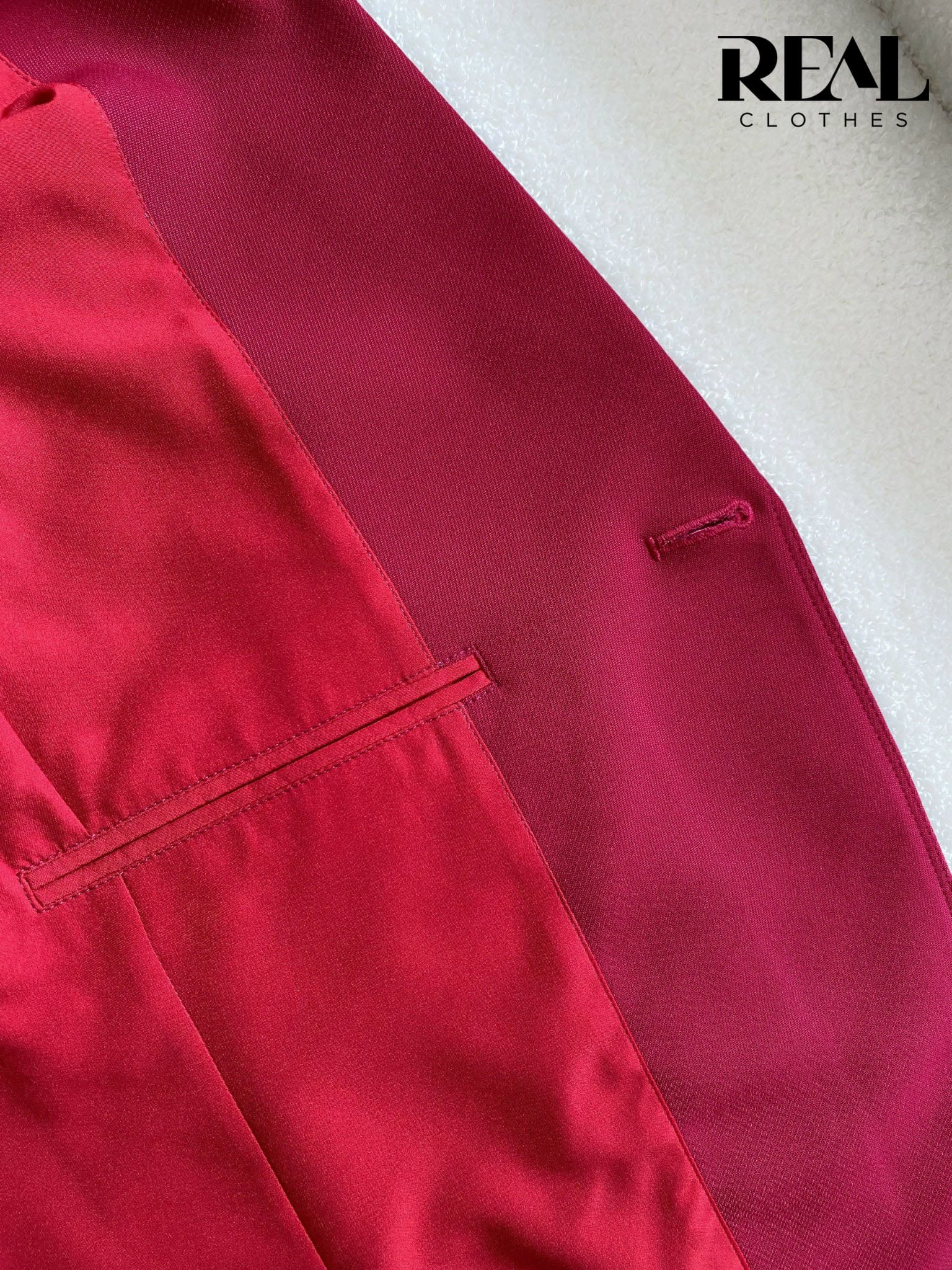 Blazer 2 lớp hồng cẩm