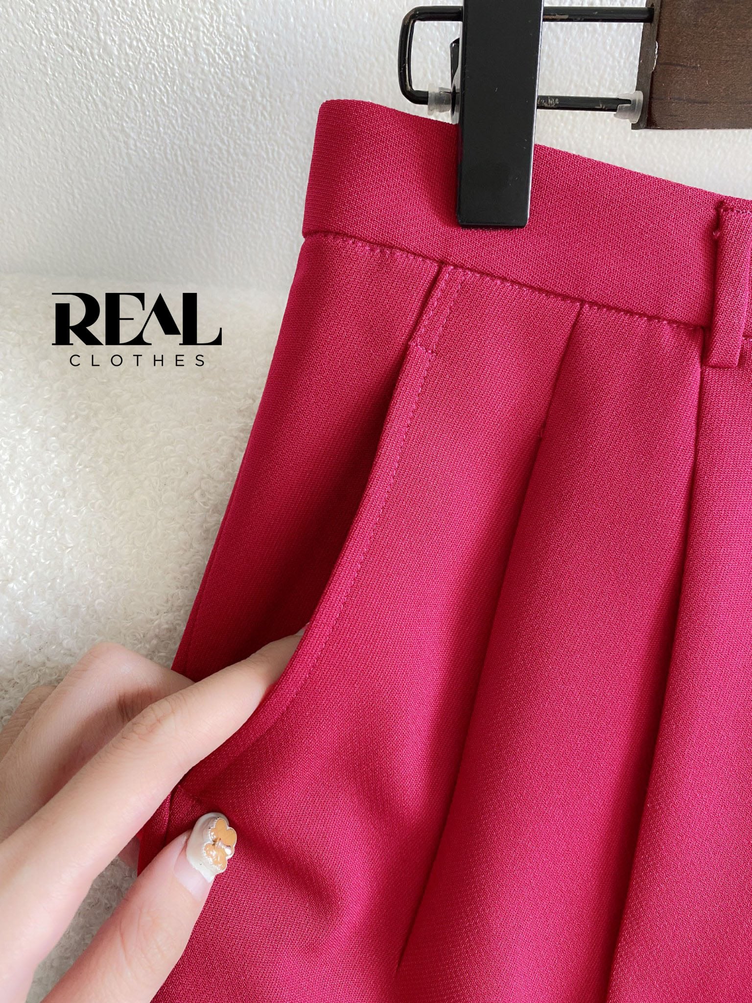 Quần lưng cao cindy hồng cẩm SALE