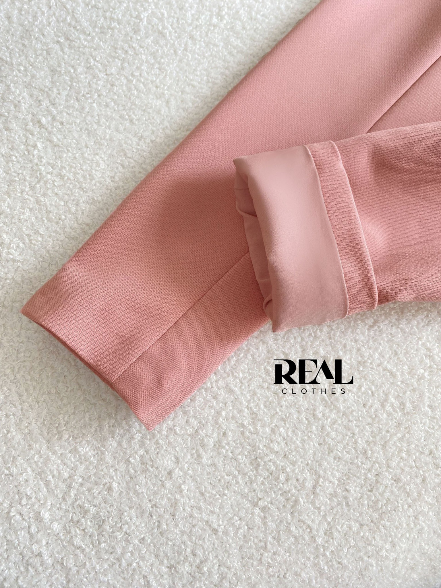 Blazer 2 lớp hồng đậm