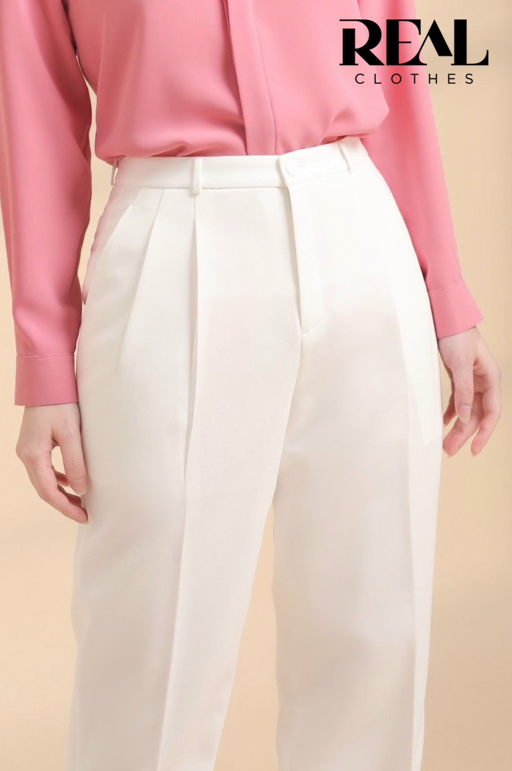 Quần lưng cao cindy trắng SALE