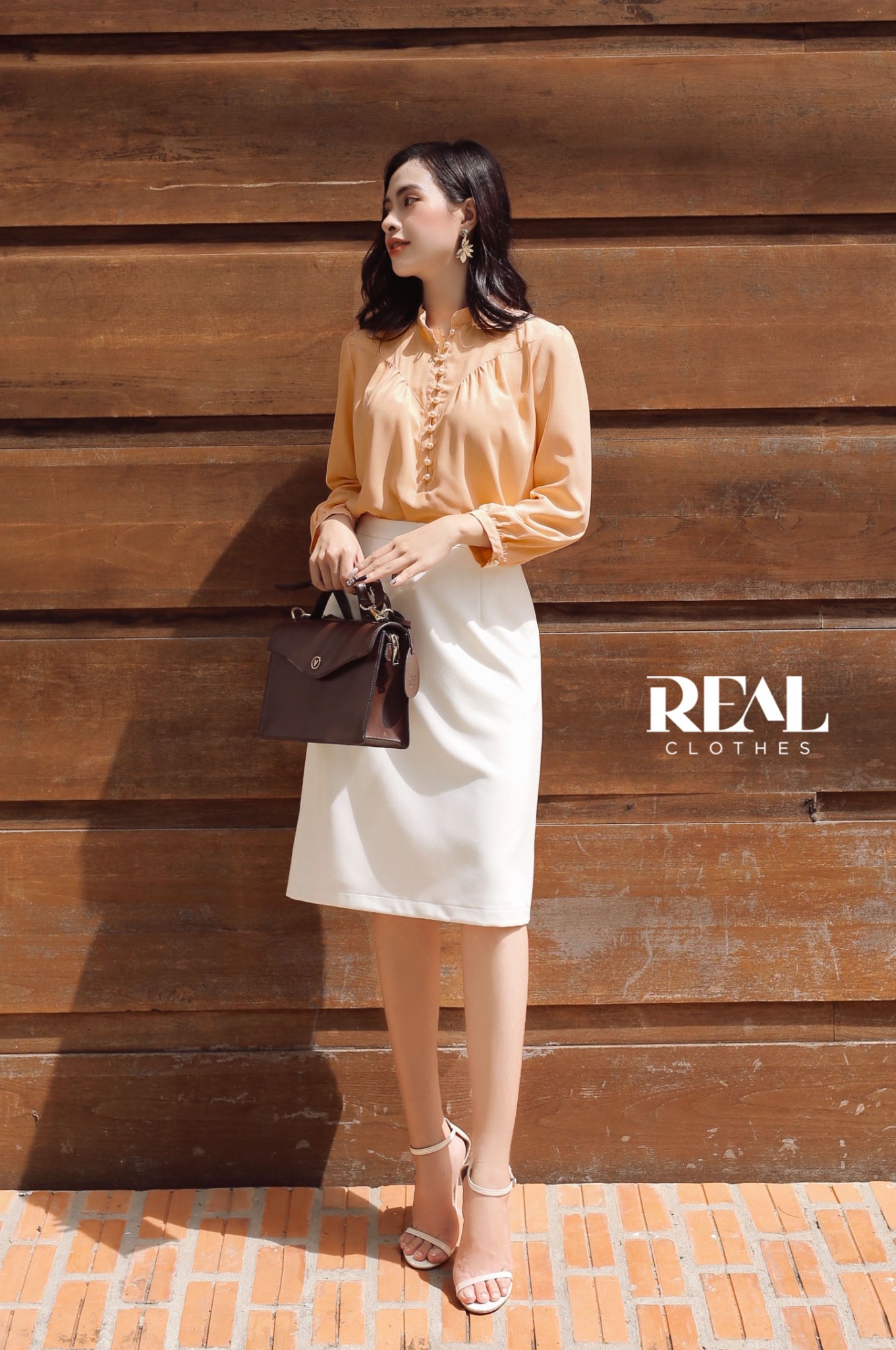 Váy Japan trắng kem SALE