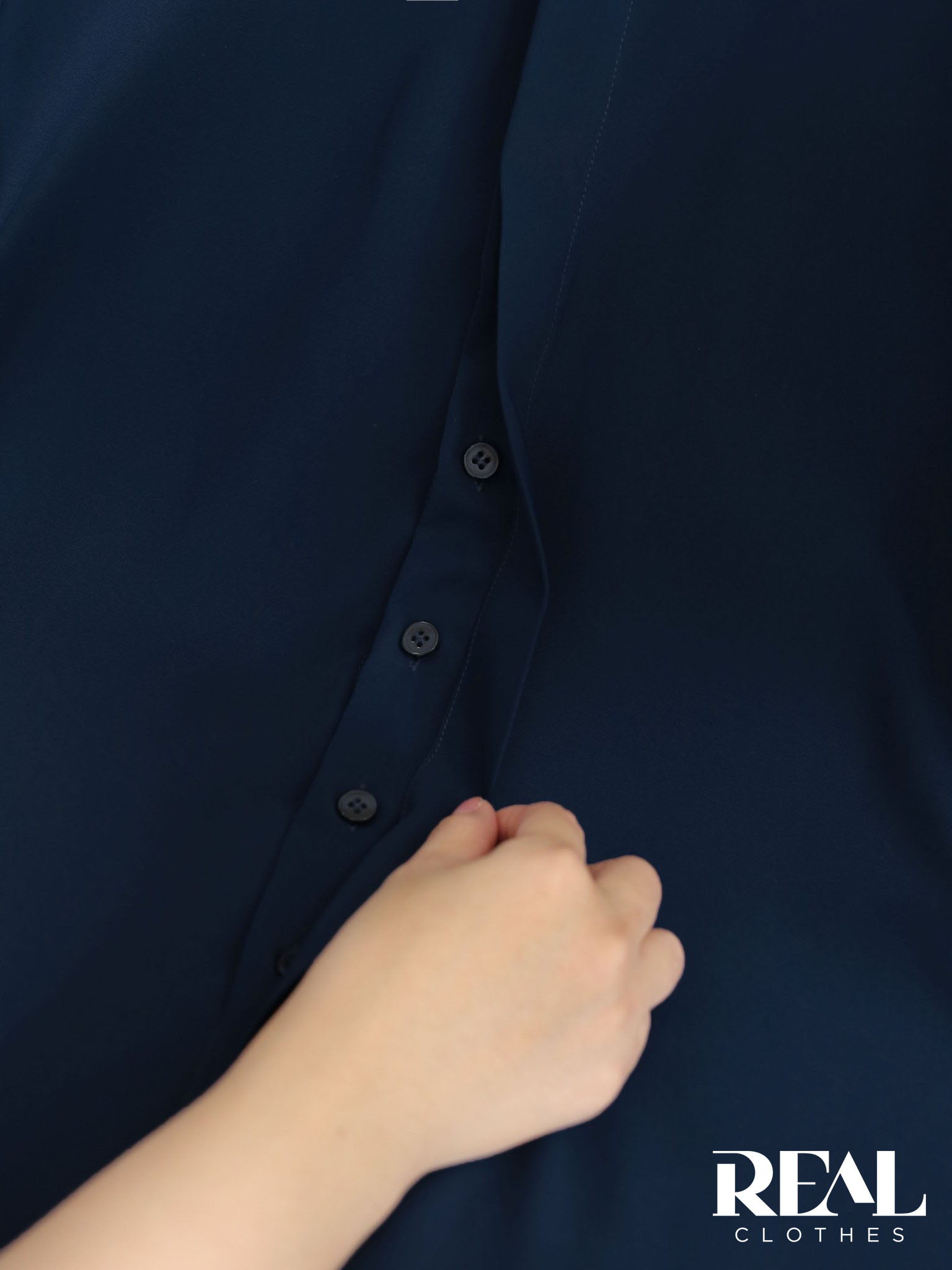 Sơ mi cổ mềm xanh đen MỚI