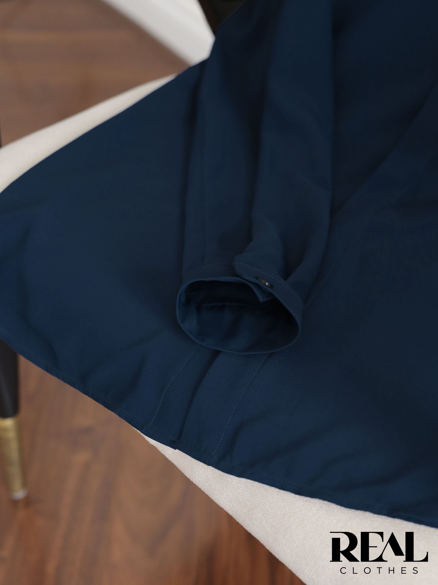 Sơ mi cổ mềm xanh đen MỚI