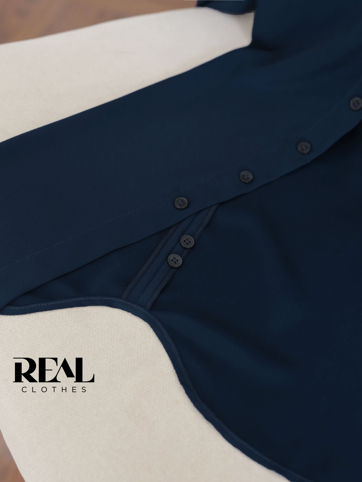 Sơ mi cổ mềm xanh đen MỚI