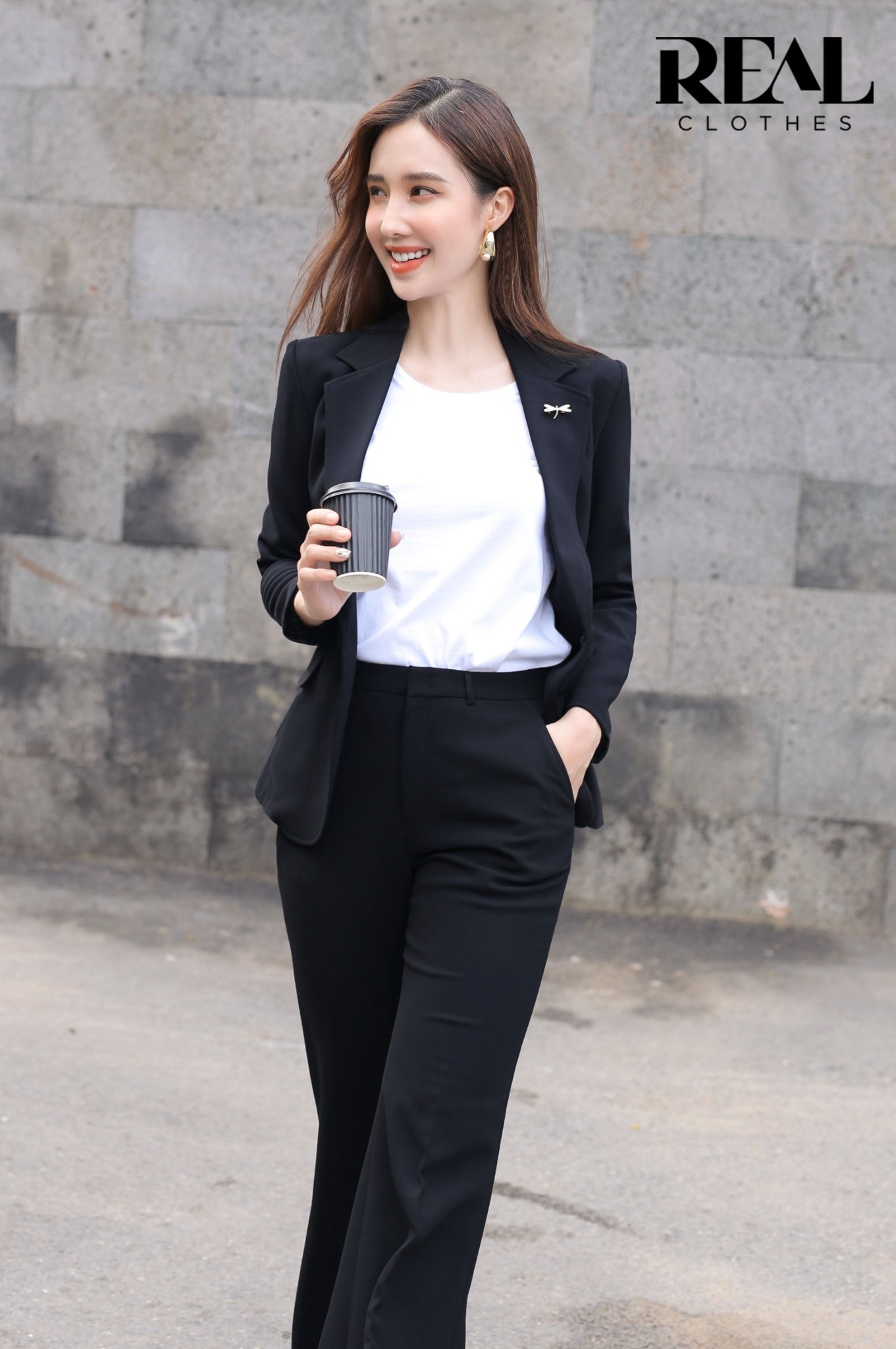 Blazer 2 lớp đen