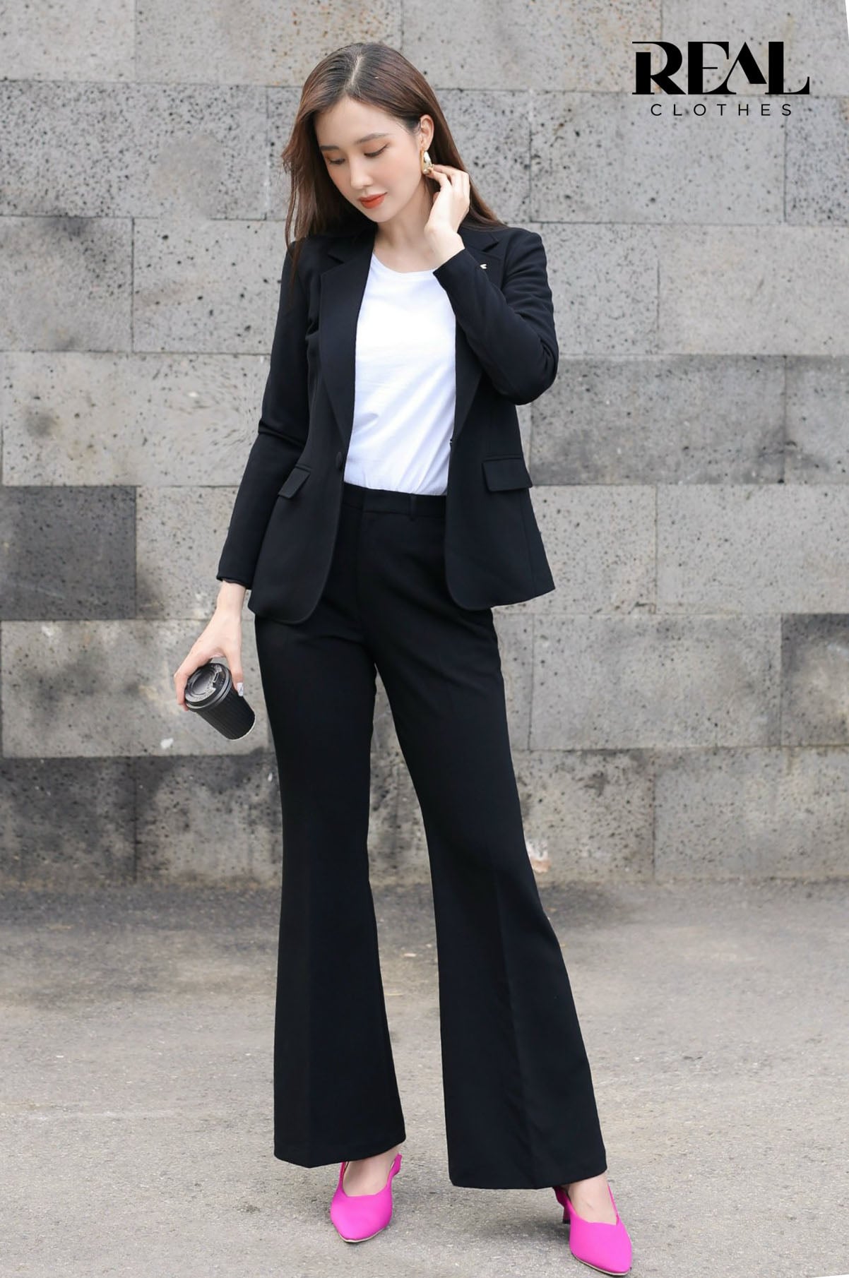Blazer 2 lớp đen