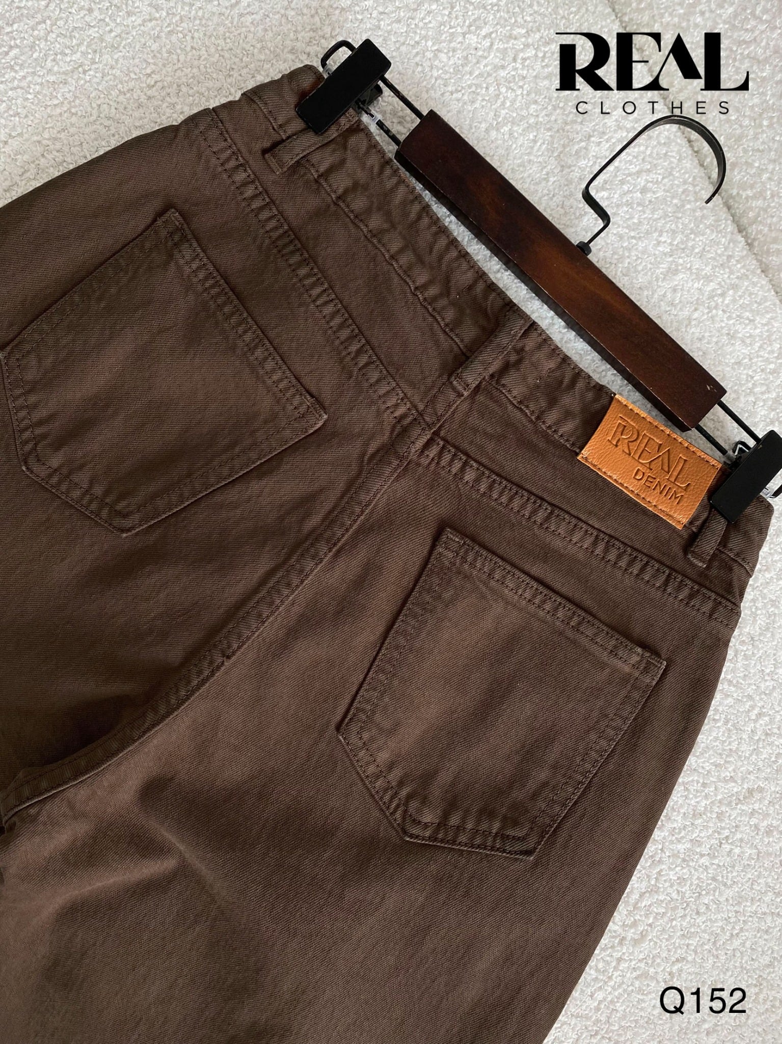 Quần Jeans baggy nâu SALE