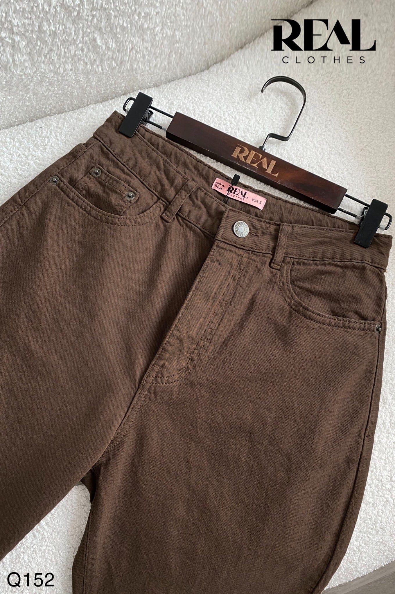 Quần Jeans baggy nâu SALE