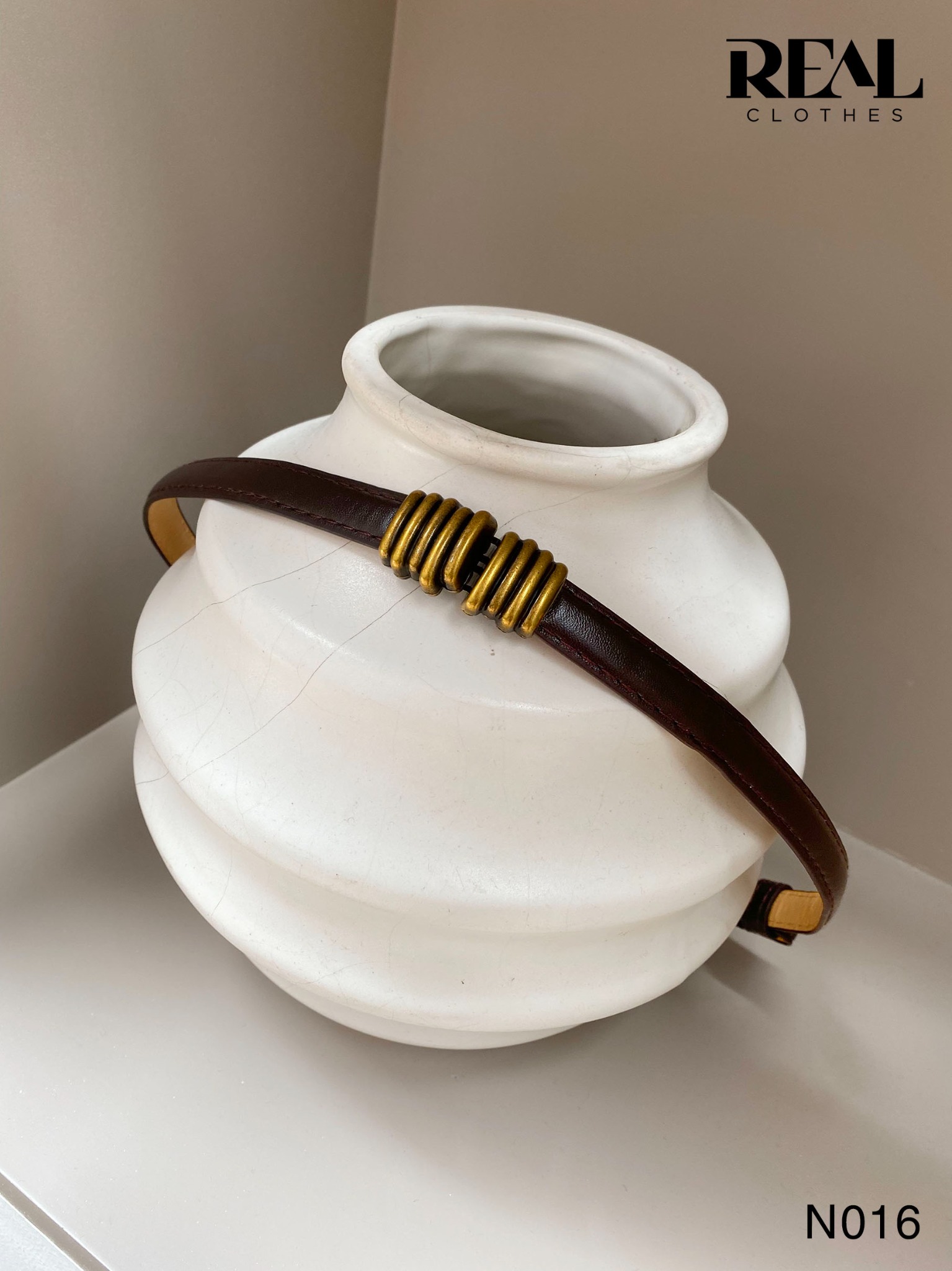 Nịt xoắn đen / nâu đậm / nâu nhạt / trắng