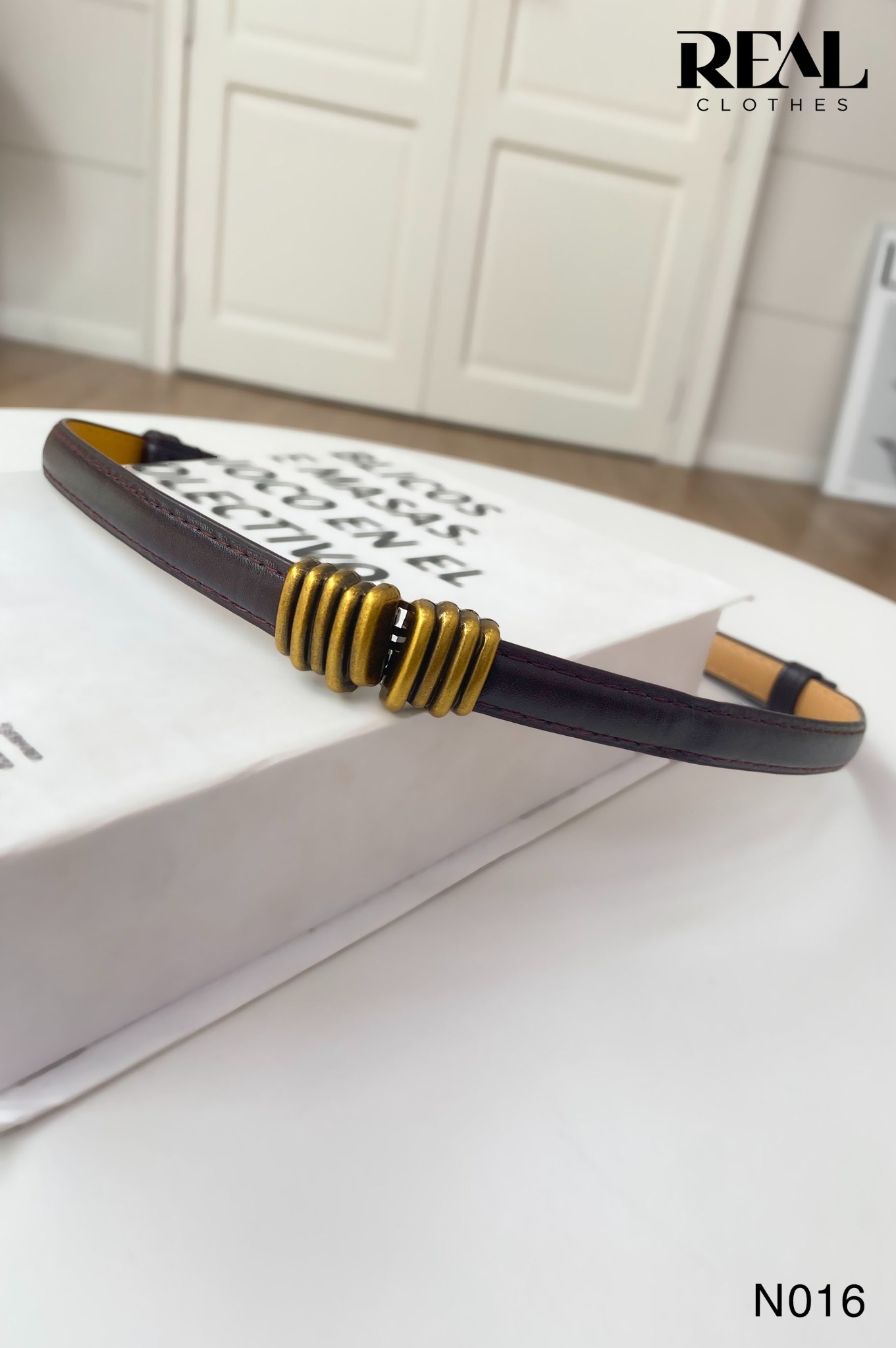 Nịt xoắn đen / nâu đậm / nâu nhạt / trắng