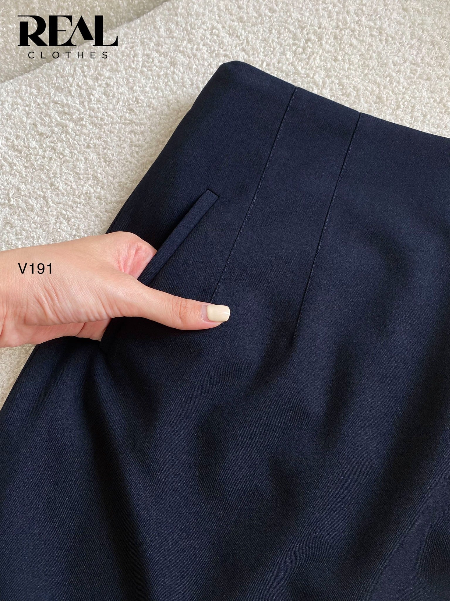 Váy Tokyo midi xanh đen