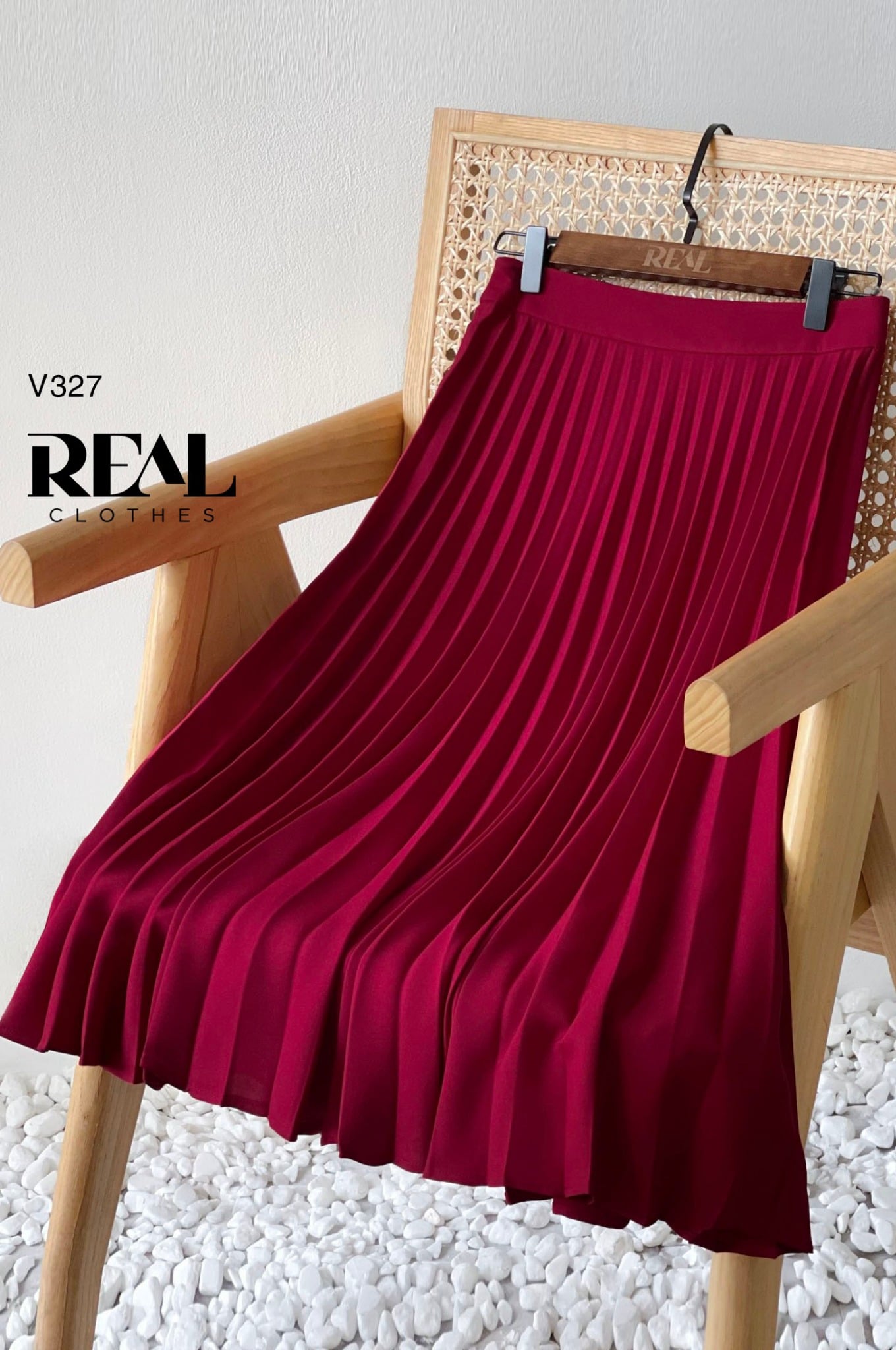 Váy rẻ quạt đỏ FINAL SALE