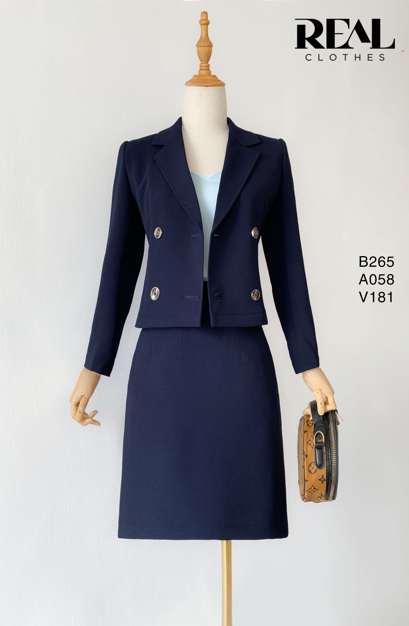 Blazer Lisa cindy xanh đen SALE - size XS