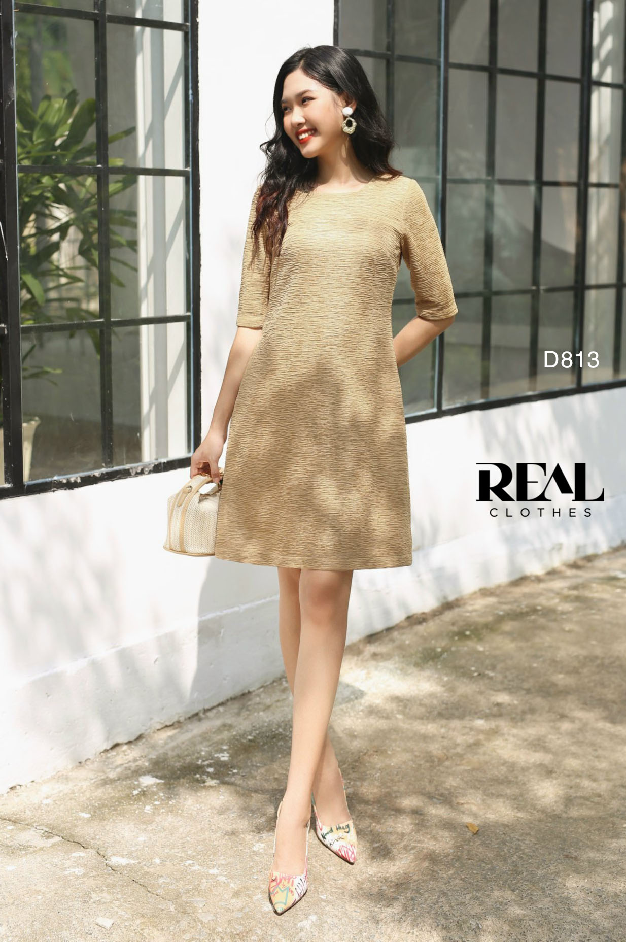 Đầm suông Mia cafe sữa FINAL SALE