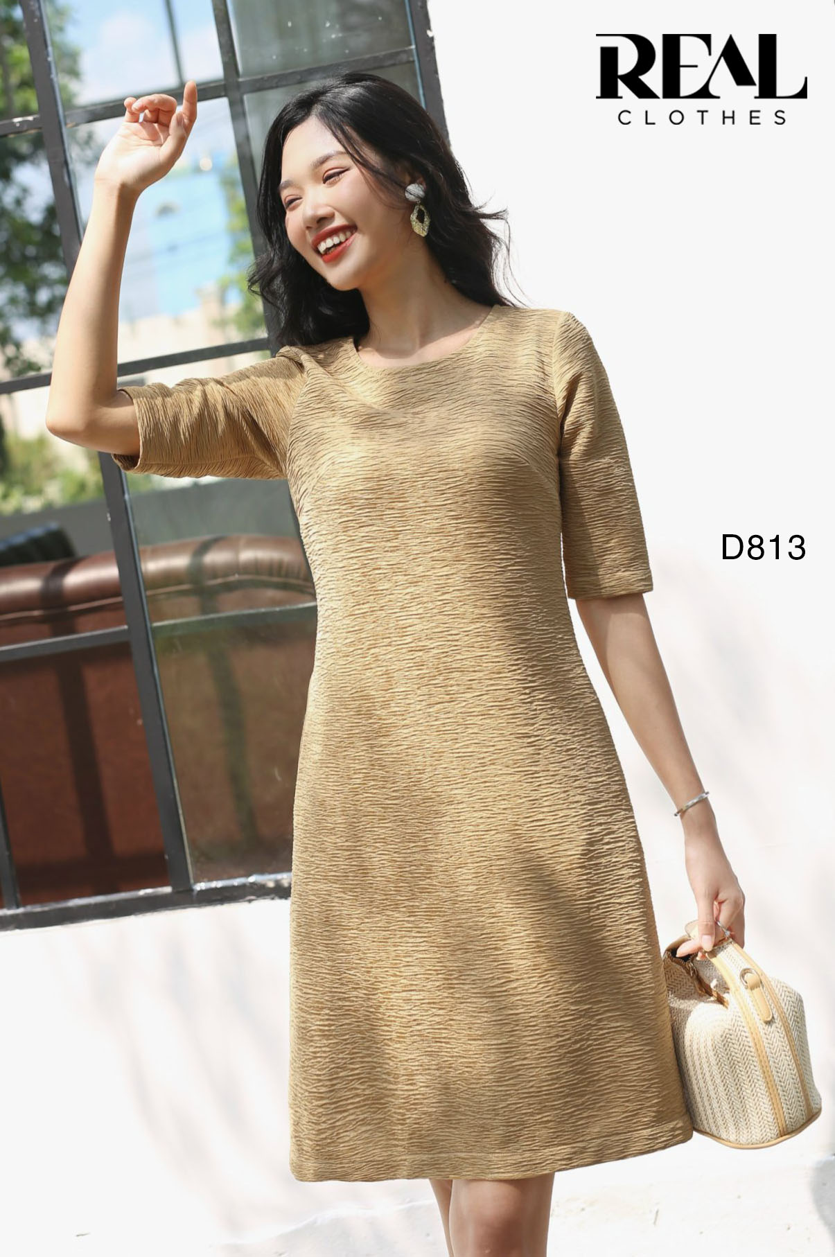 Đầm suông Mia cafe sữa FINAL SALE