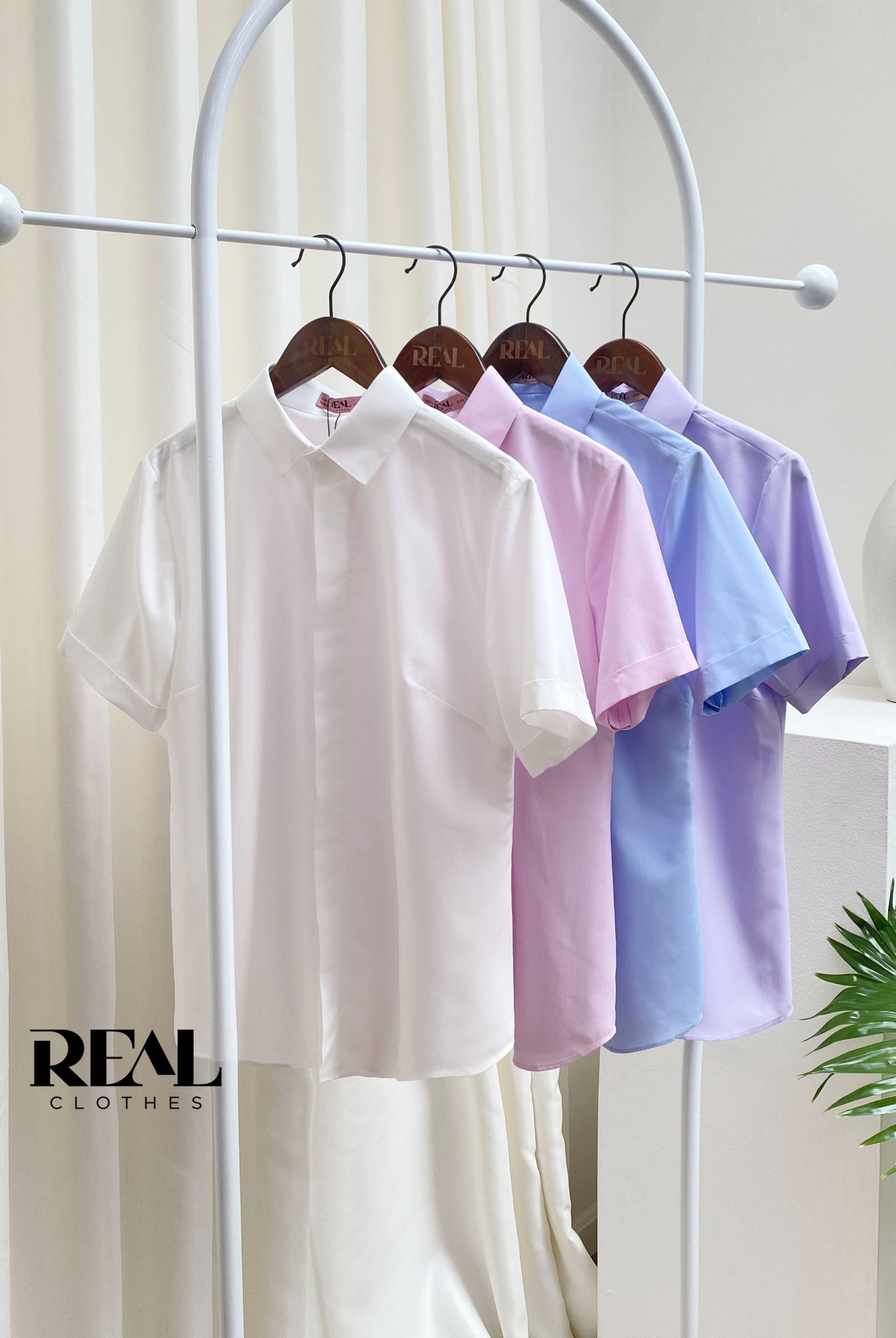 Sơ mi lụa sồi blue tay đủ