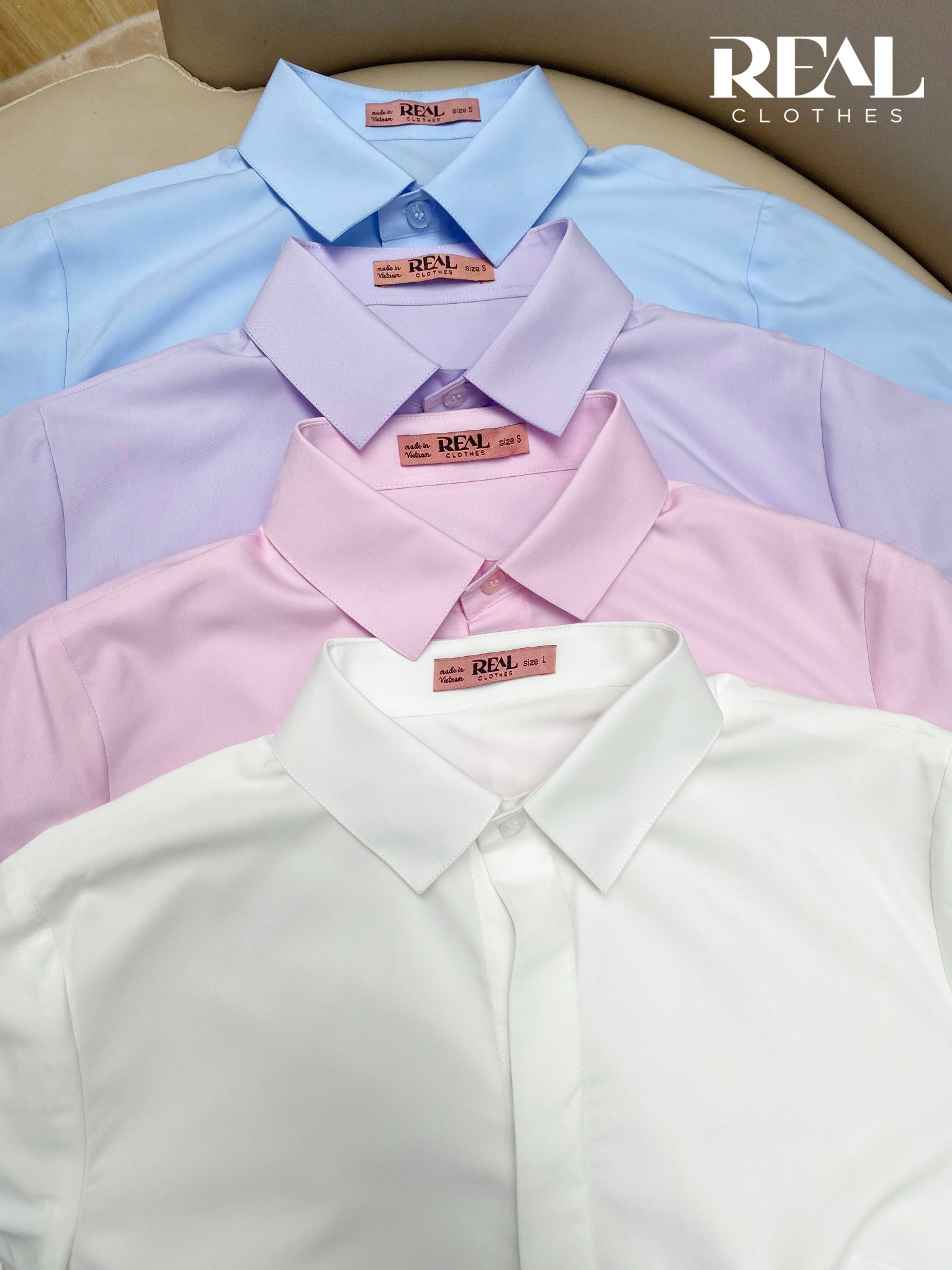 Sơ mi lụa sồi blue tay đủ