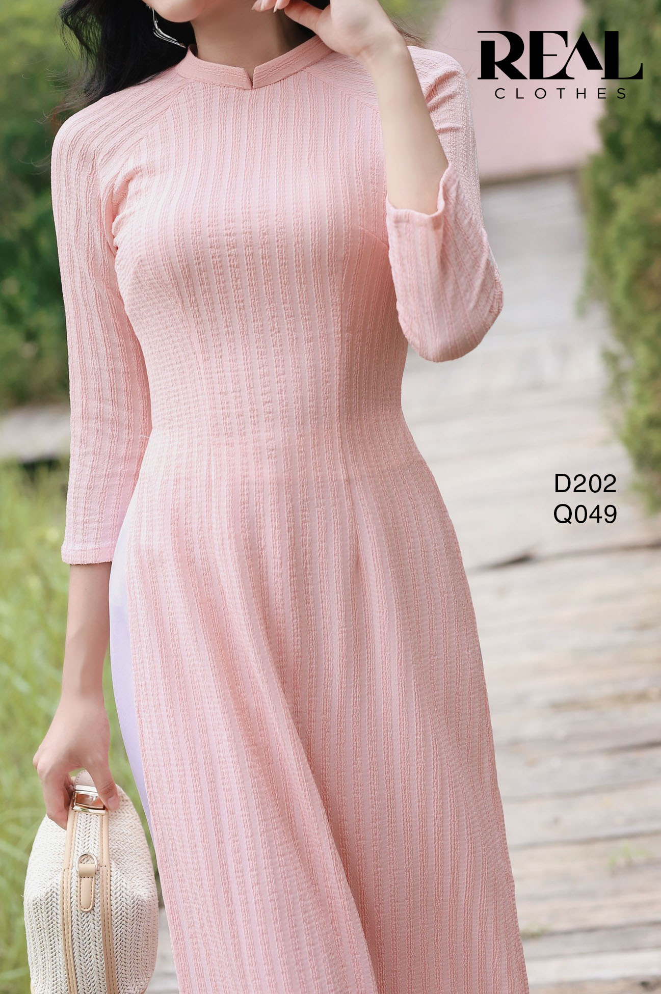 Áo dài truyền thống Muse hồng SALE - size XS