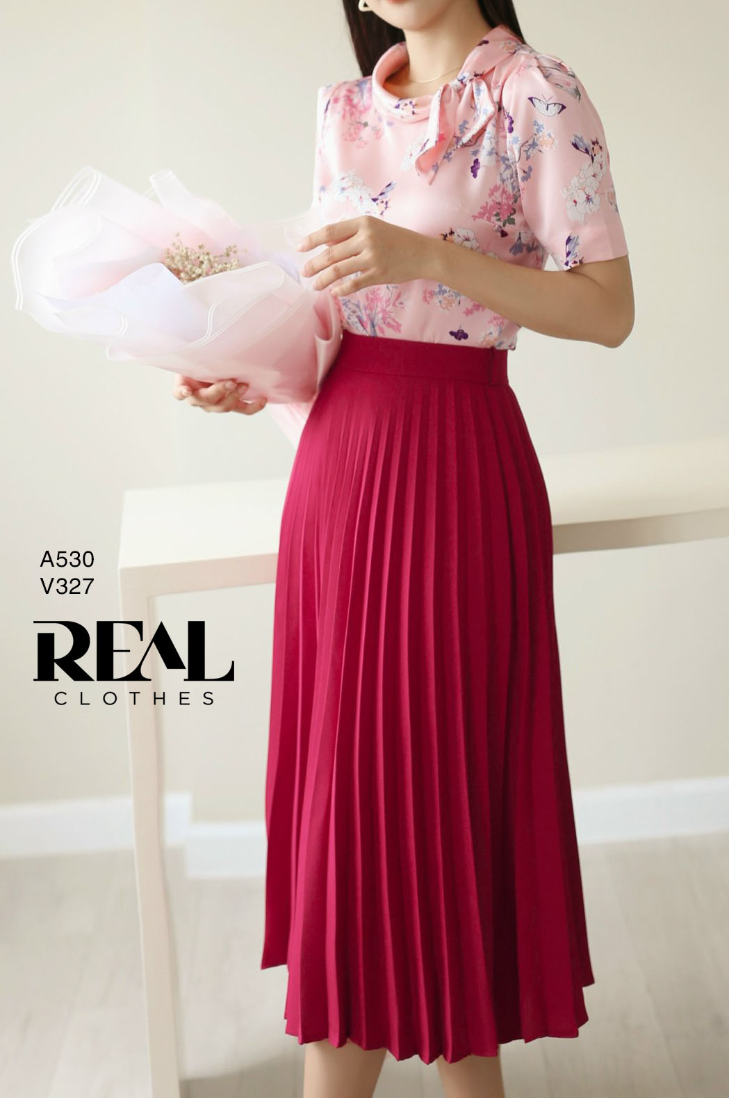 Váy rẻ quạt đỏ FINAL SALE