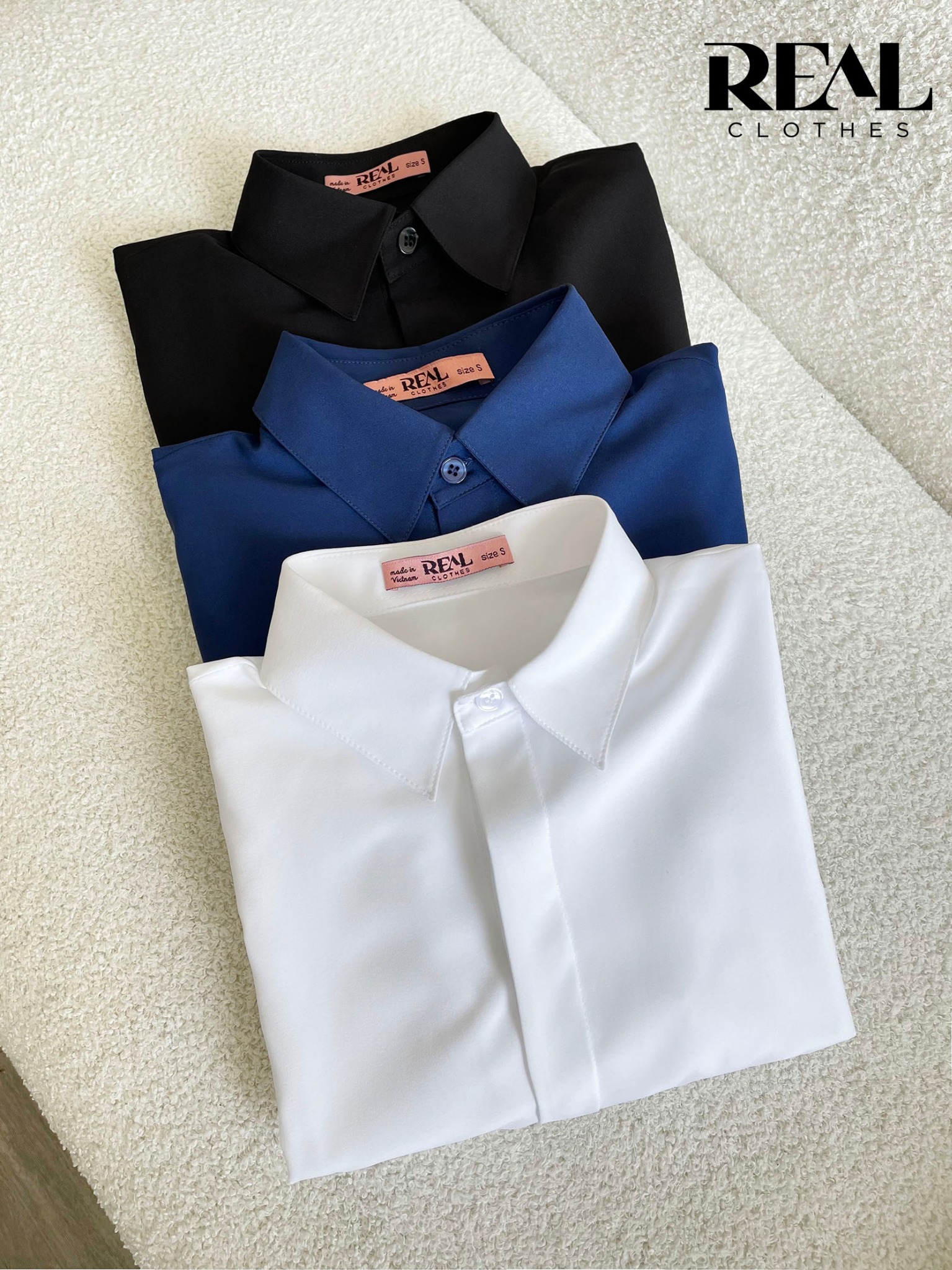 Sơ mi chít eo nano đen - size XS