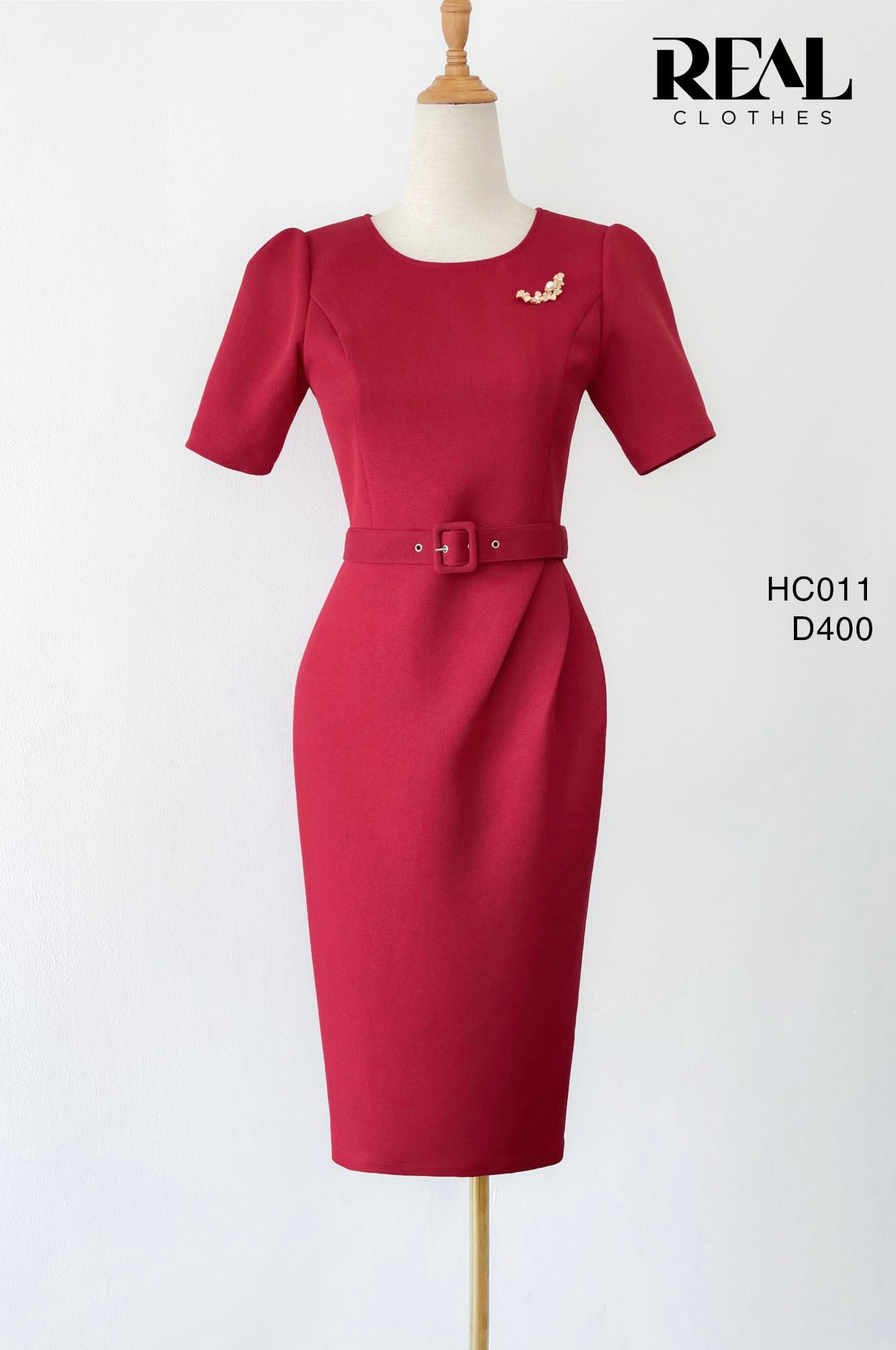 Đầm Diana đỏ (kèm belt) SALE