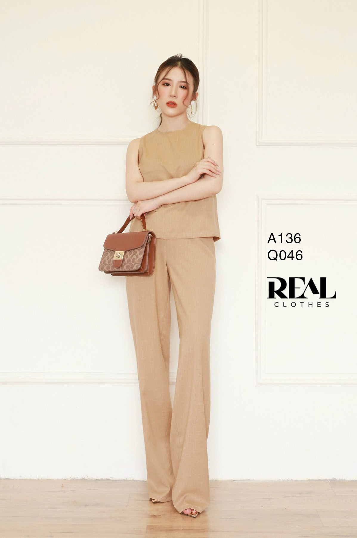 Áo linen cafe sữa