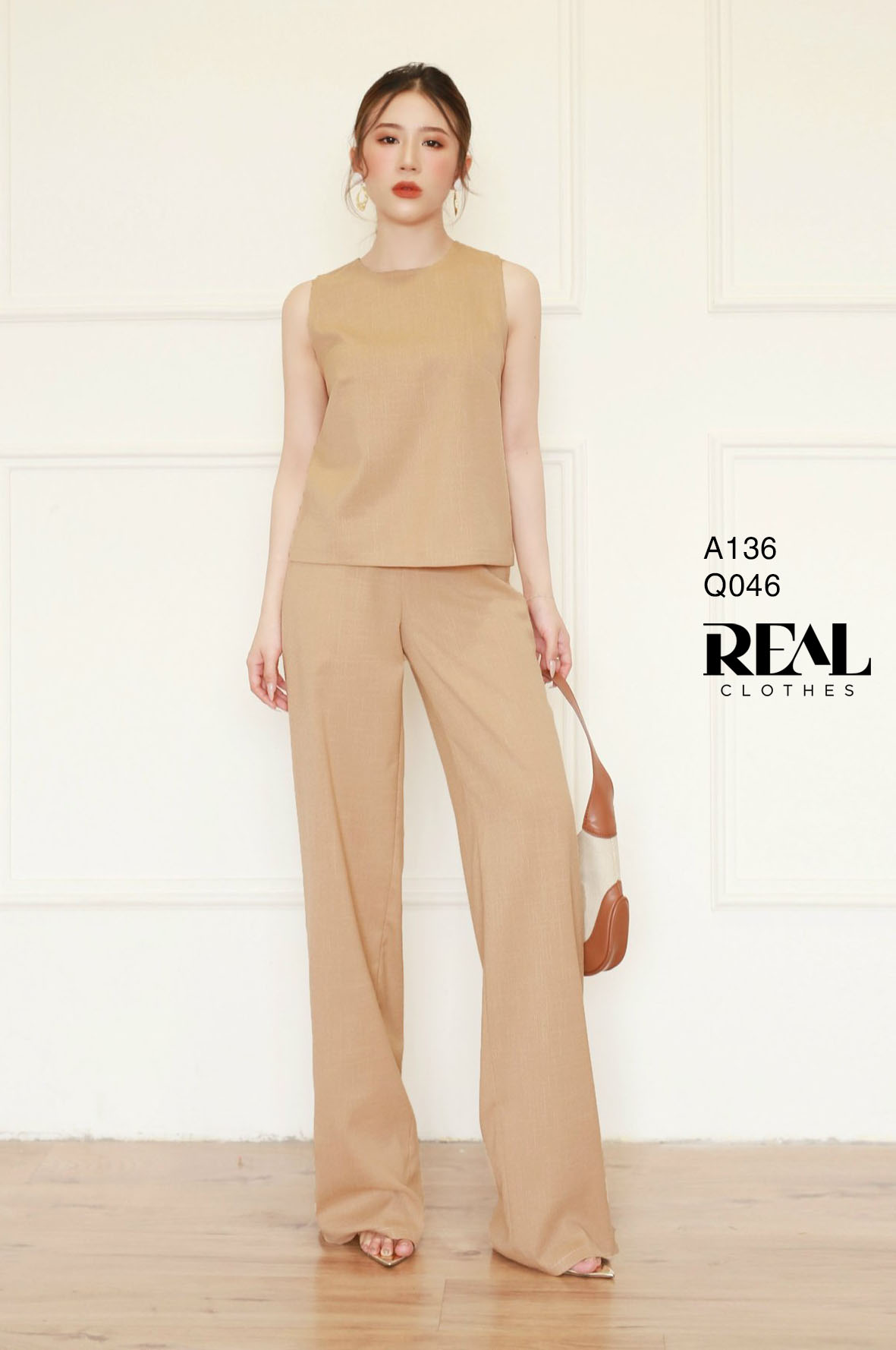 Áo linen cafe sữa