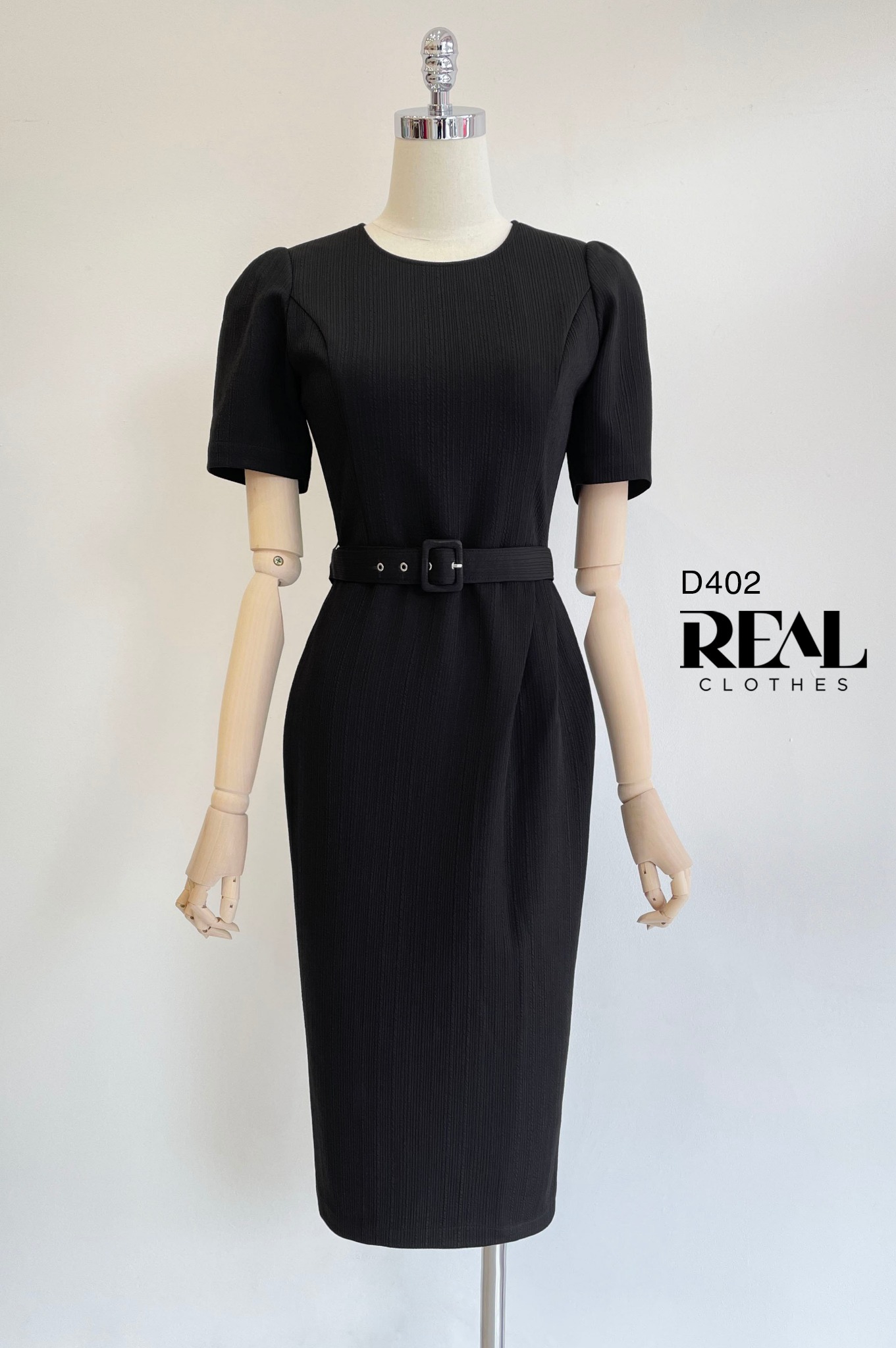 Đầm Diana đen (kèm belt) SALE