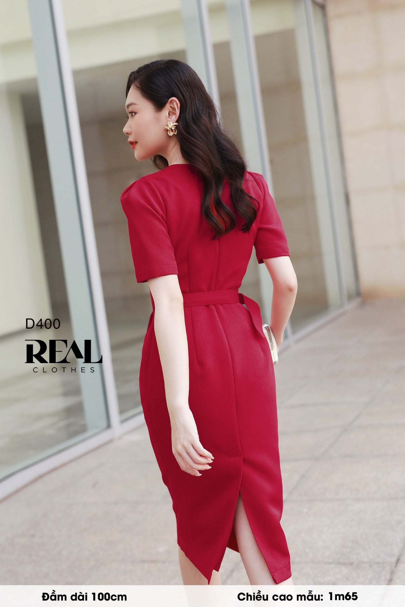 Đầm Diana đỏ (kèm belt) SALE
