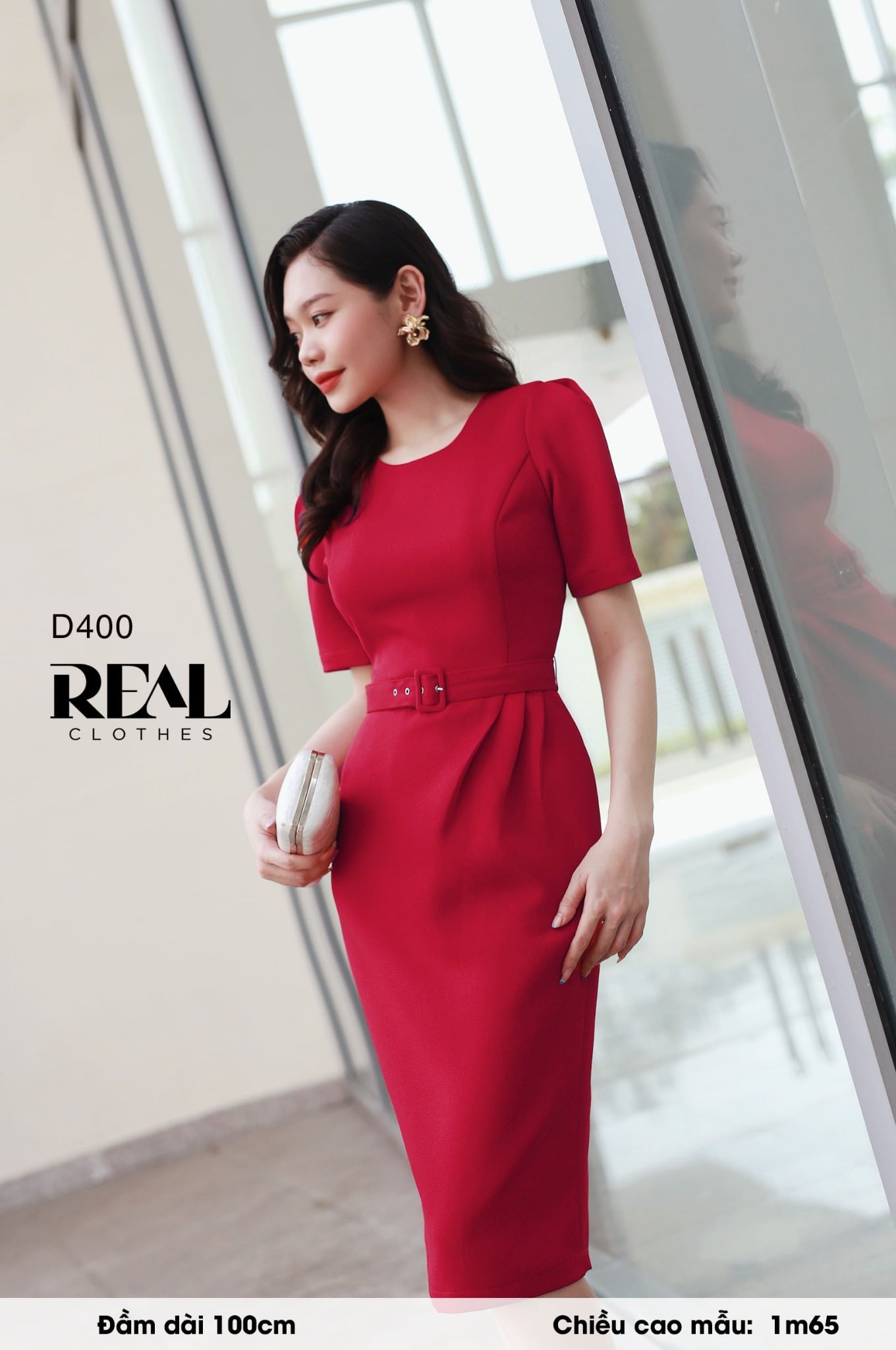 Đầm Diana đỏ (kèm belt) SALE