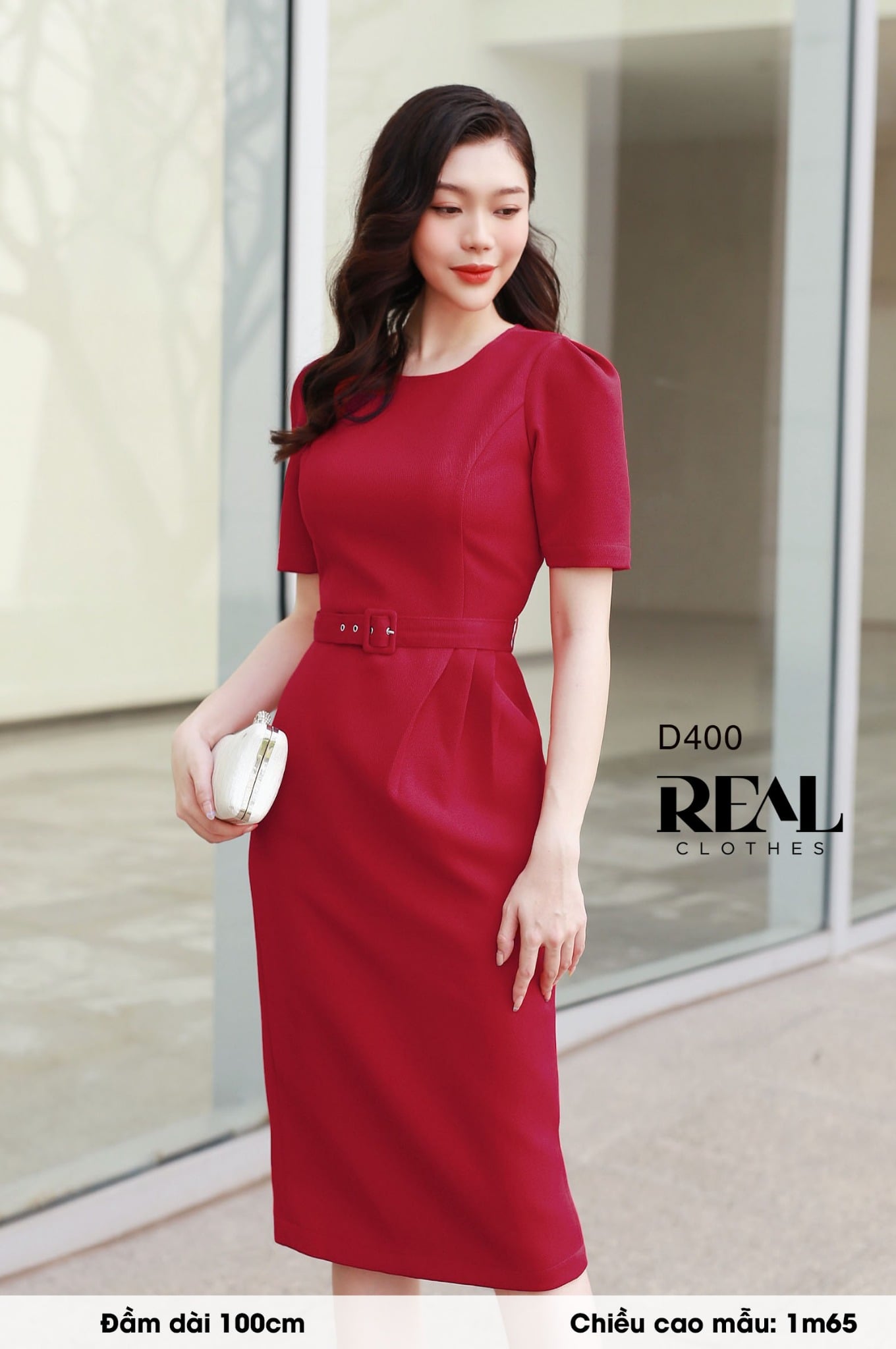Đầm Diana đỏ (kèm belt) SALE
