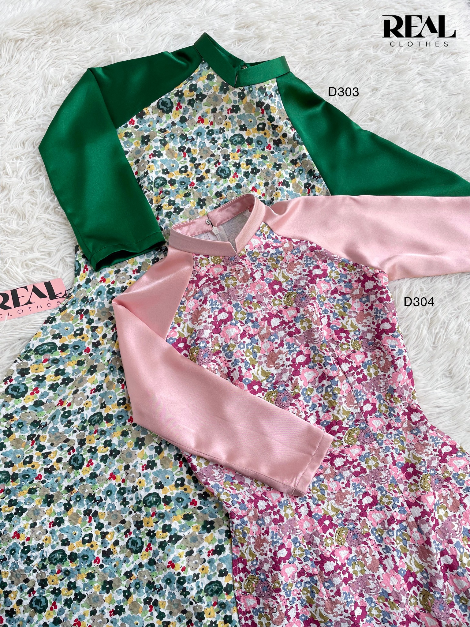 Áo dài truyền thống Ngọc Diệp xanh lá SALE - size XS