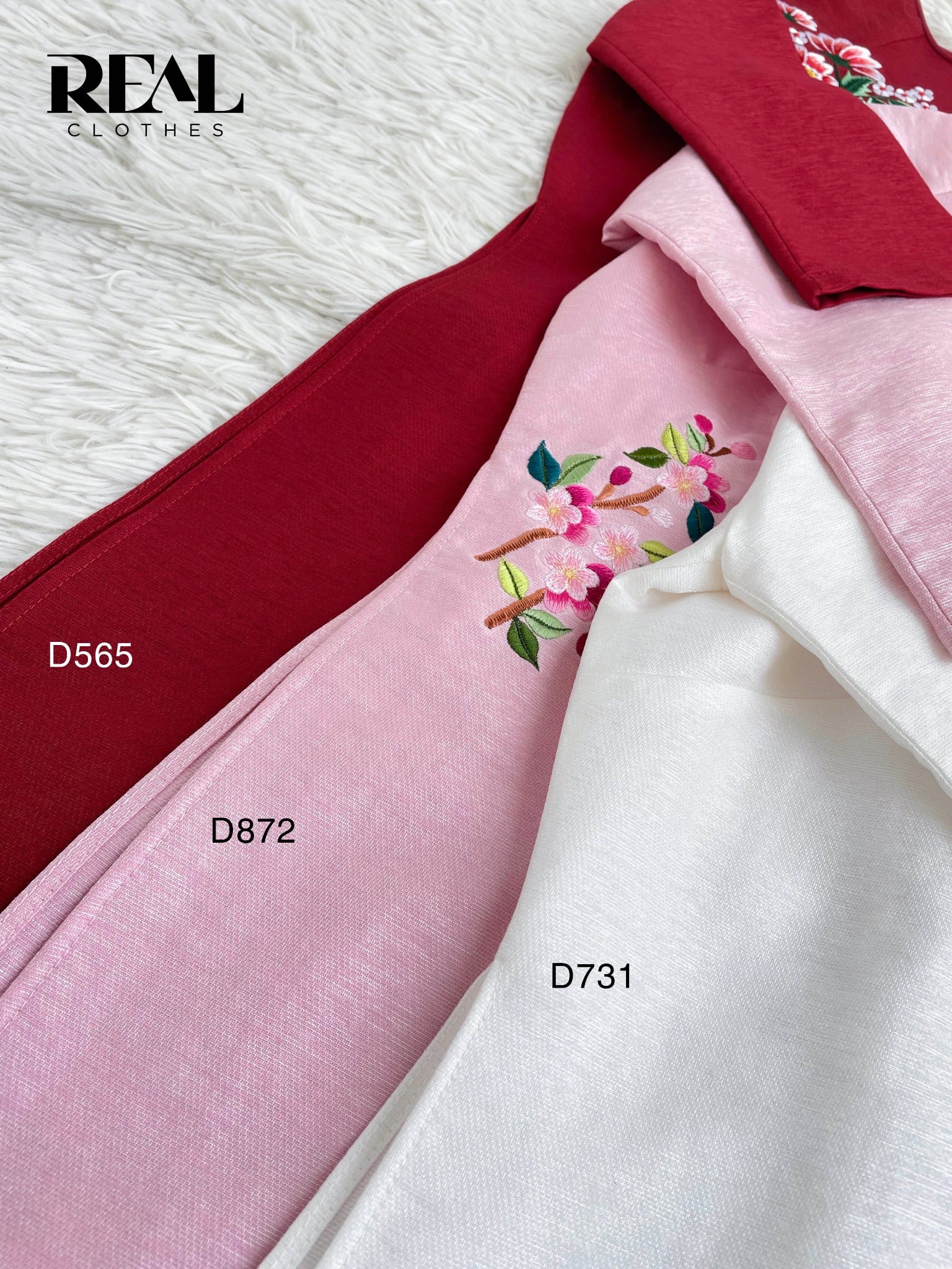 Áo dài cách tân Rose thêu - size XS