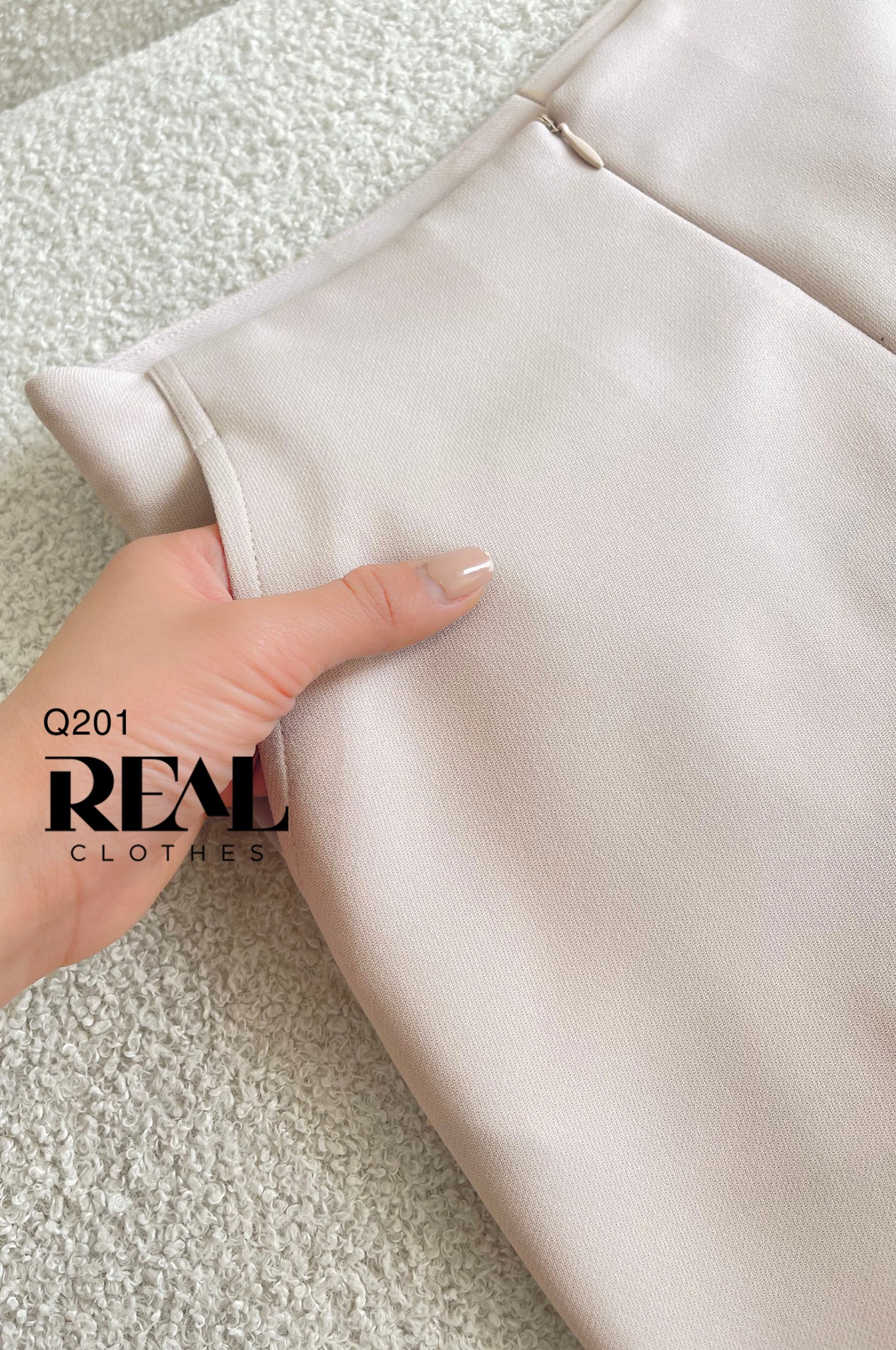 Quần suông cindy kem