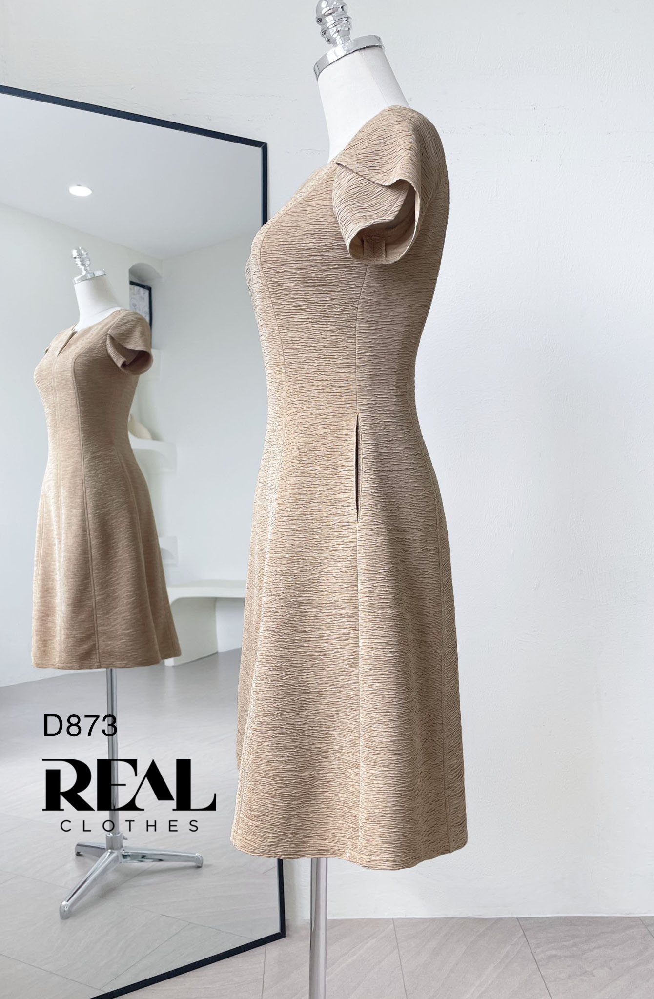 Đầm Mia cà phê sữa SALE - size XS