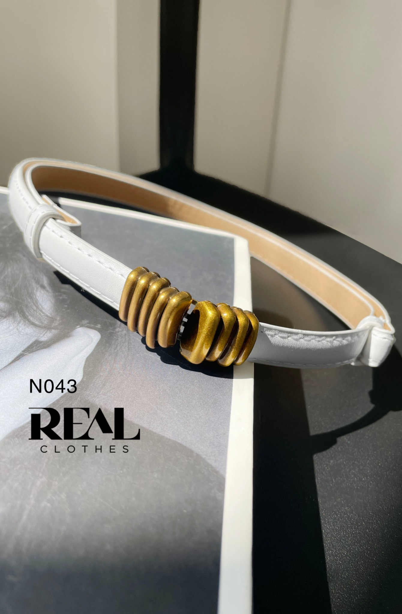 Nịt xoắn đen / nâu đậm / nâu nhạt / trắng