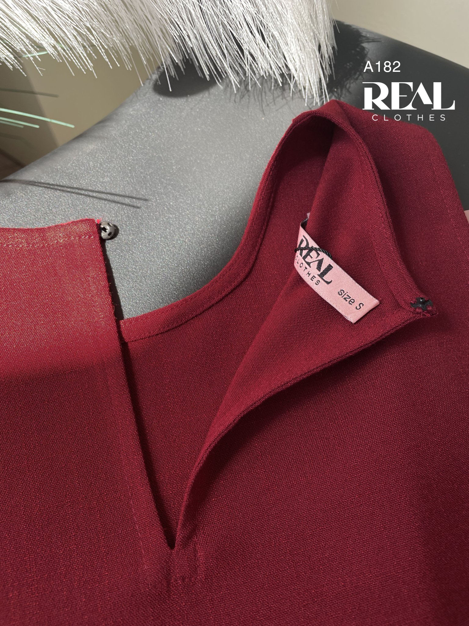 Áo linen đỏ đô SALE