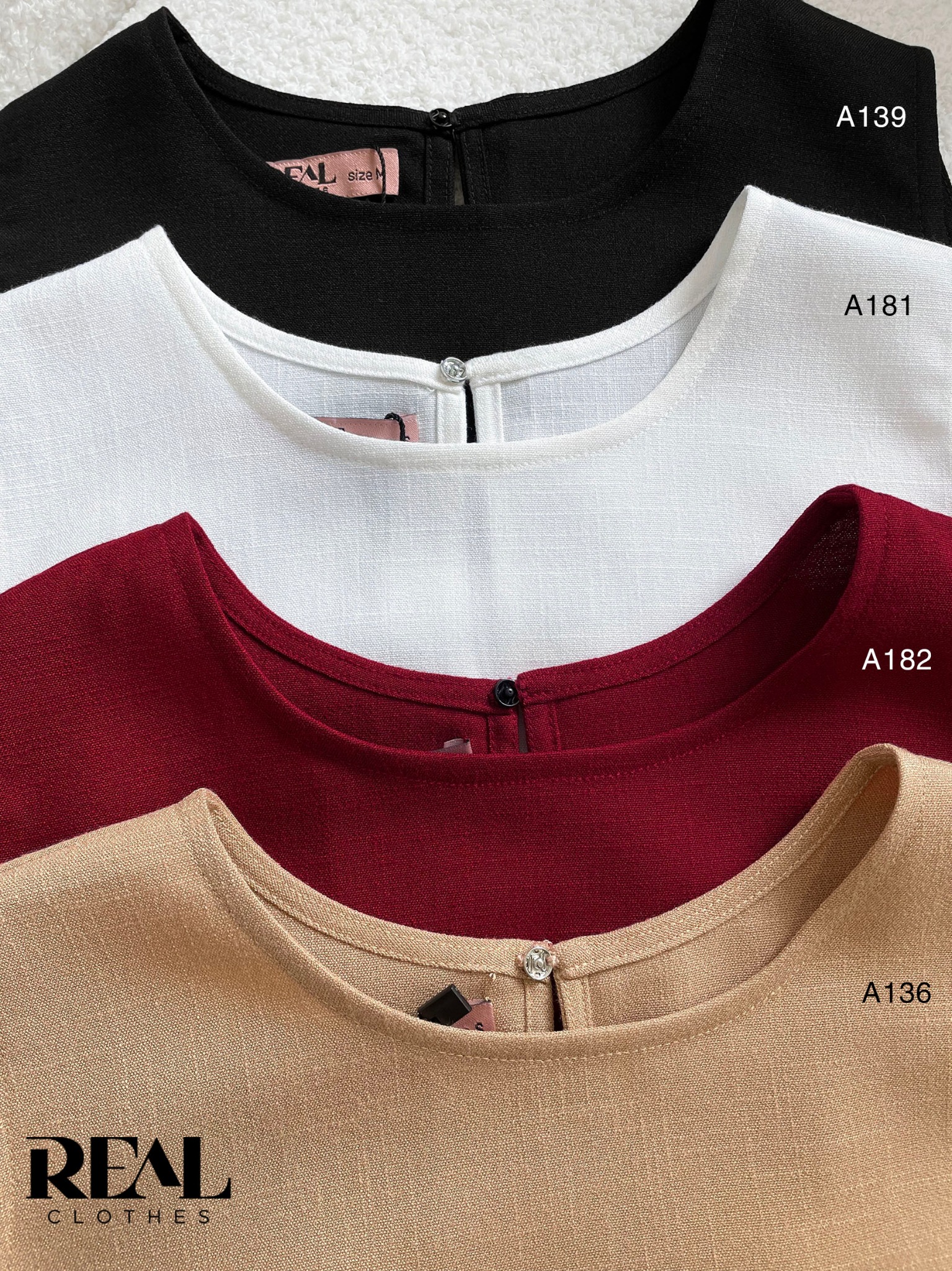 Áo linen đỏ đô SALE