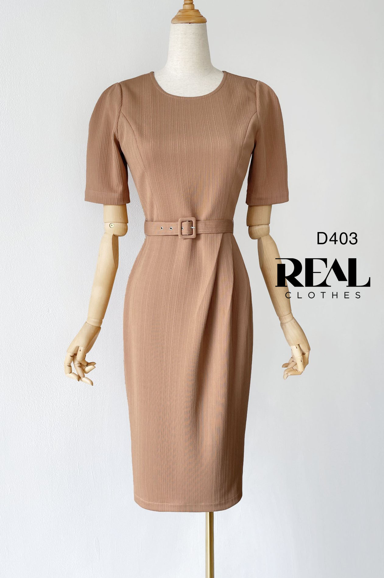 Đầm Diana cafe sữa (kèm belt) SALE