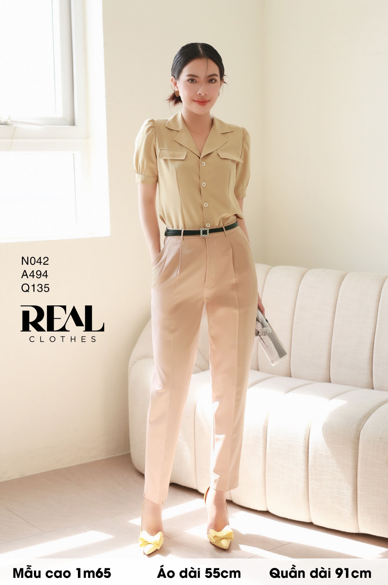 Quần lưng cao nude SALE