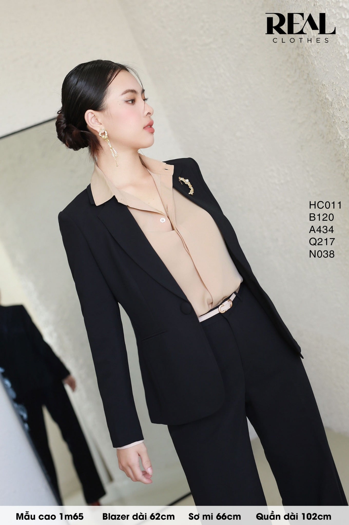 Blazer 2 lớp đen