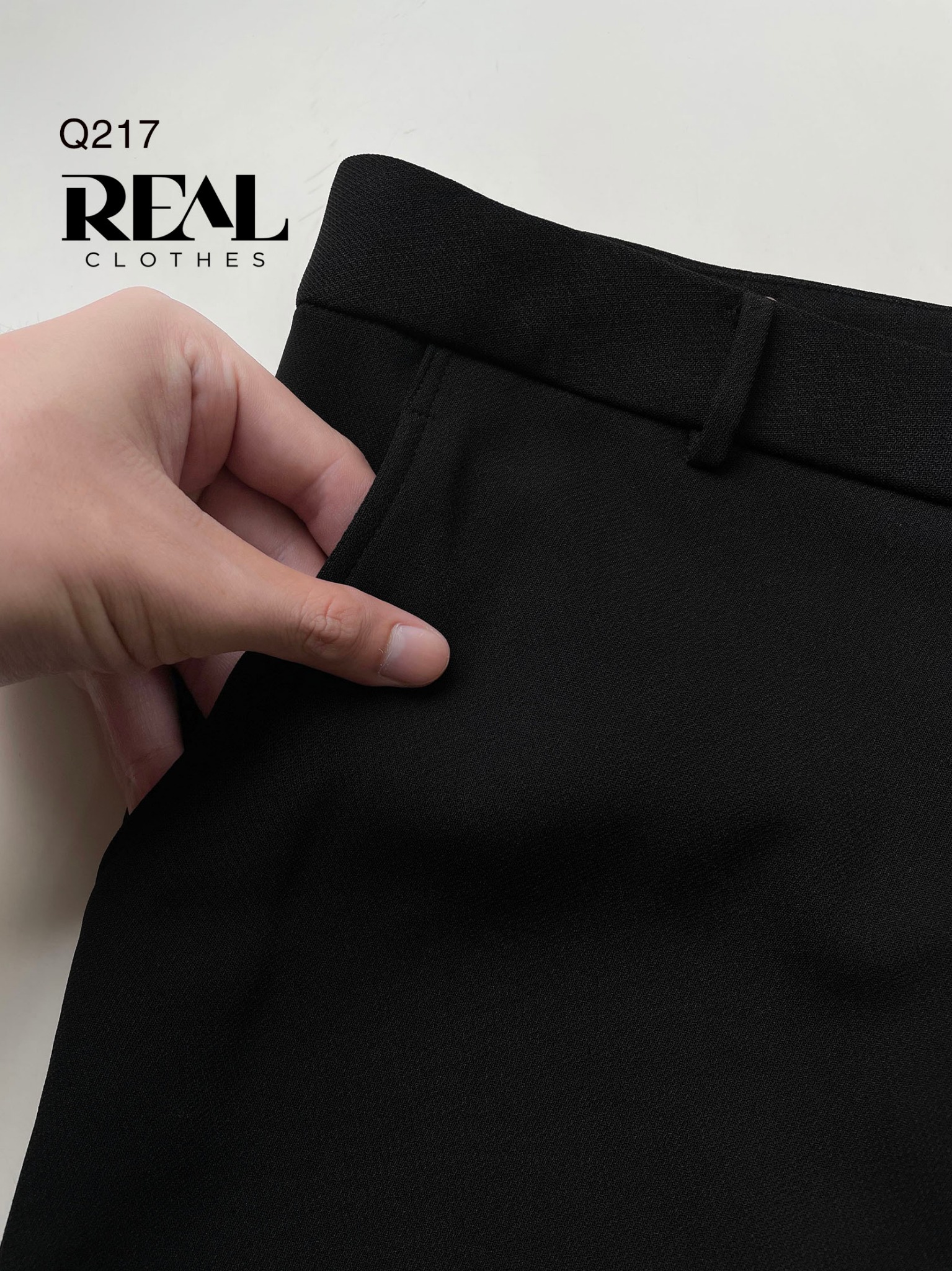 Quần suông Paris đen