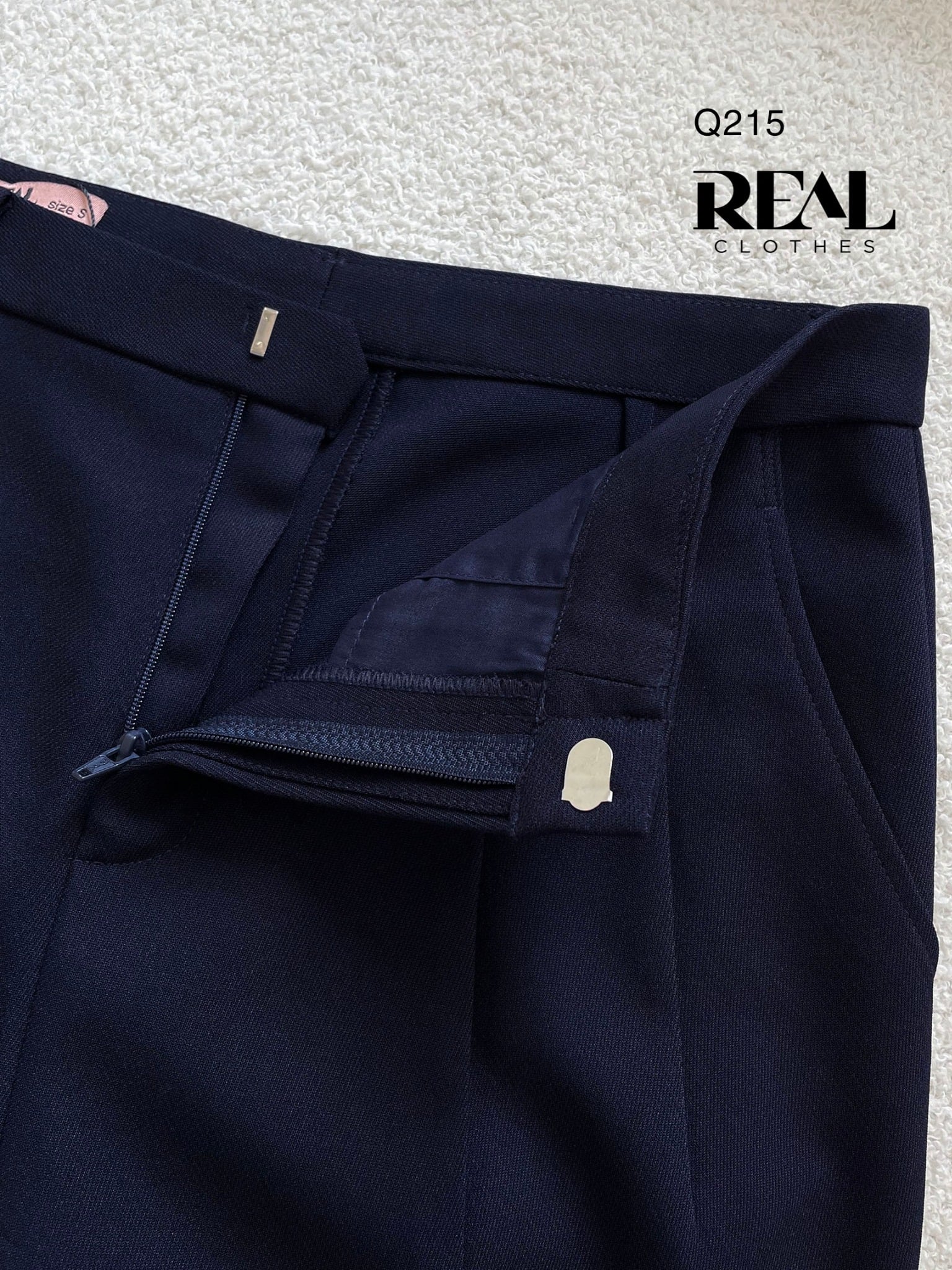 Quần lưng cao cindy xanh đen SALE - size XS