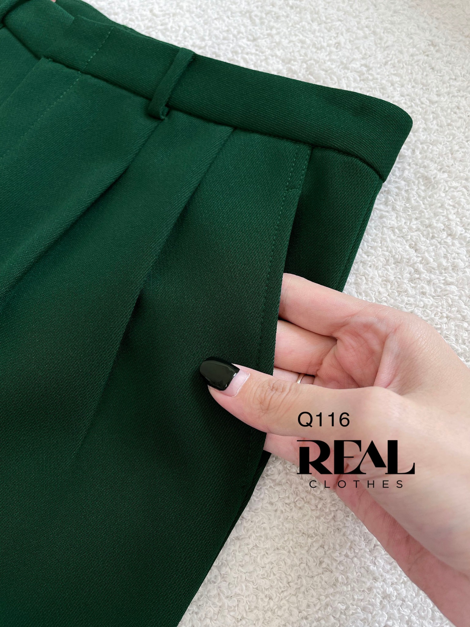 Quần lưng cao cindy xanh lá SALE