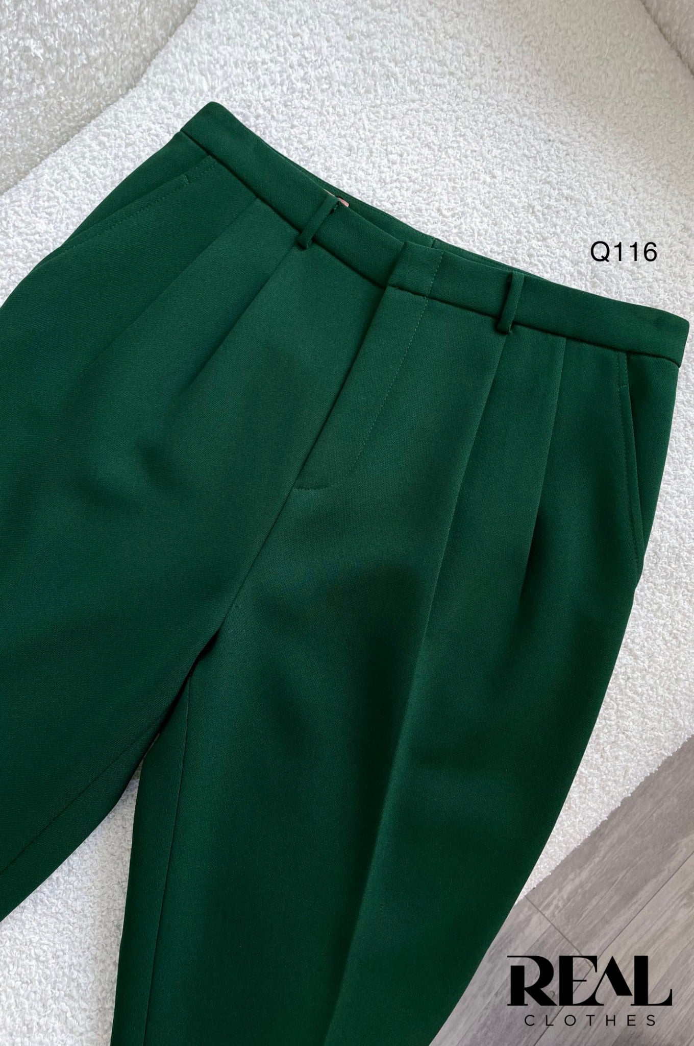 Quần lưng cao cindy xanh lá SALE