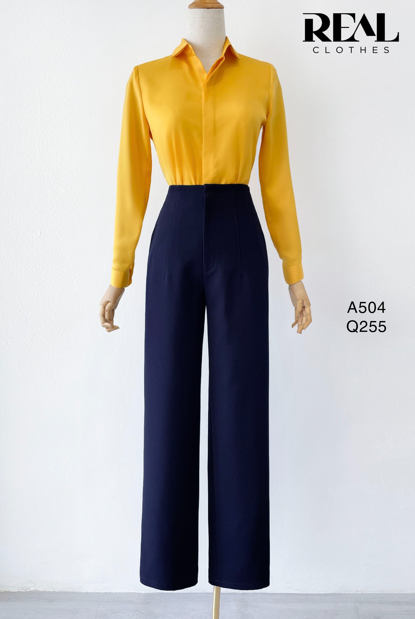 Quần suông Tokyo xanh đen