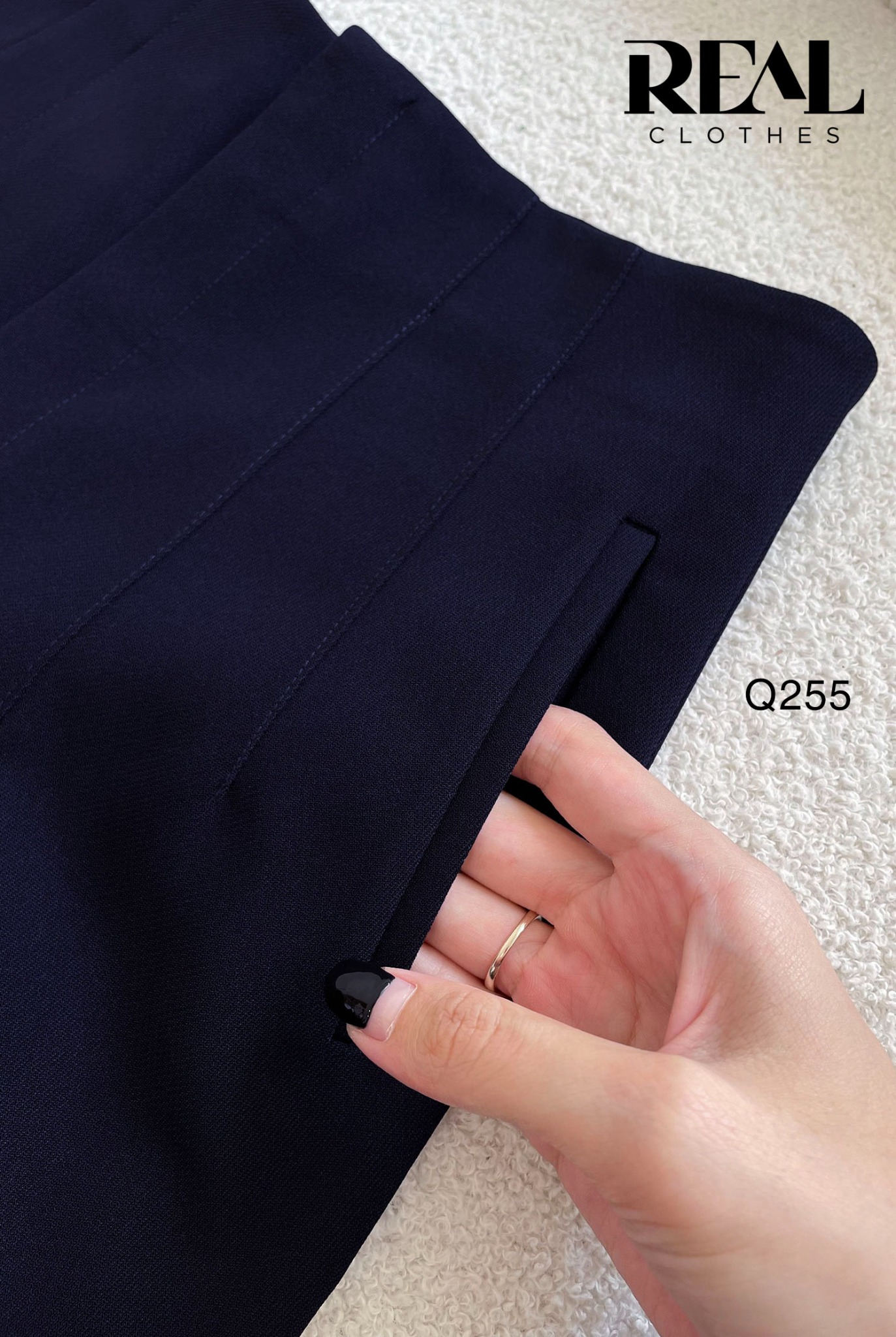 Quần suông Tokyo xanh đen